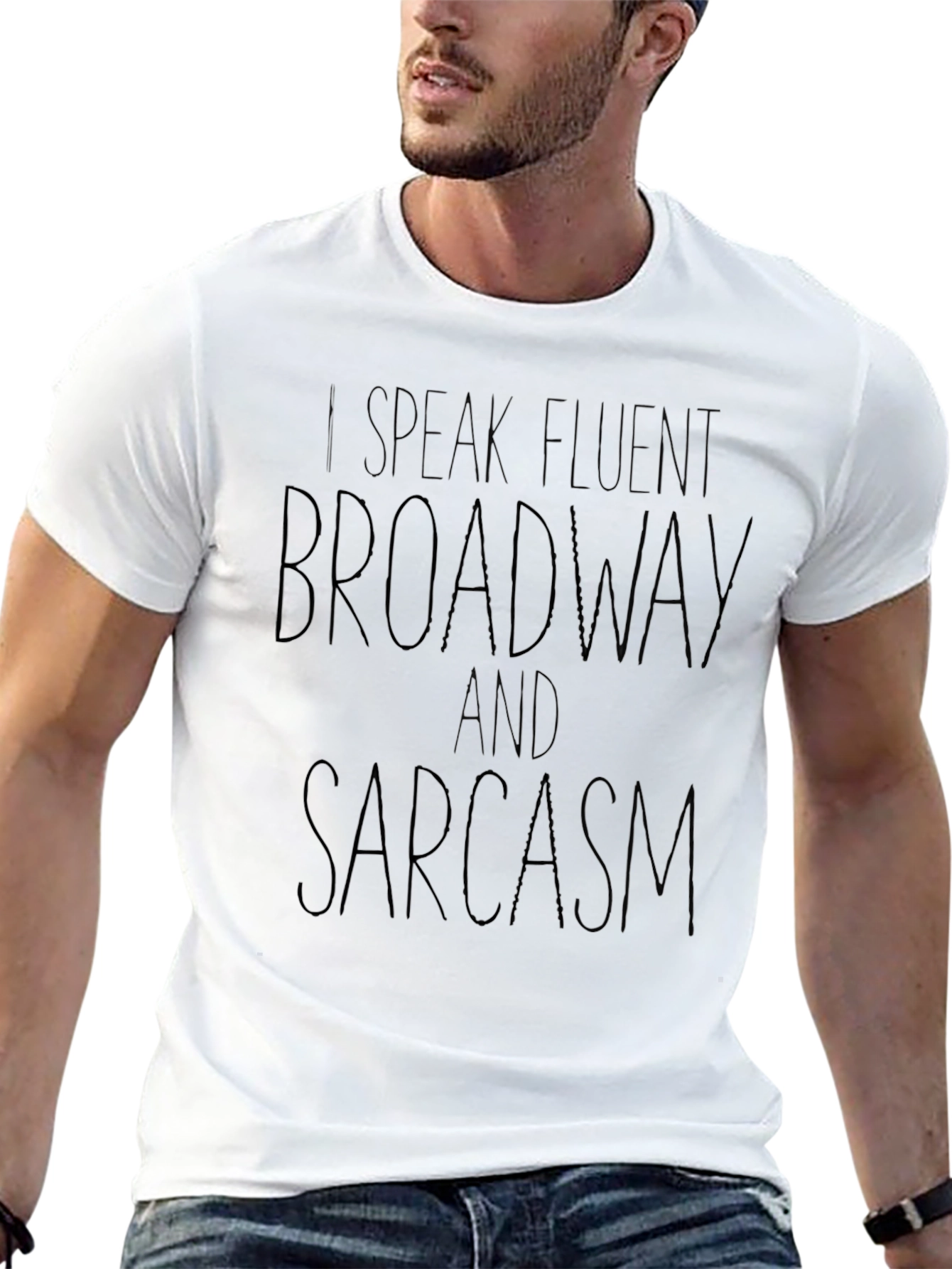 Broadway and Sarcasm Black T-Shirt
