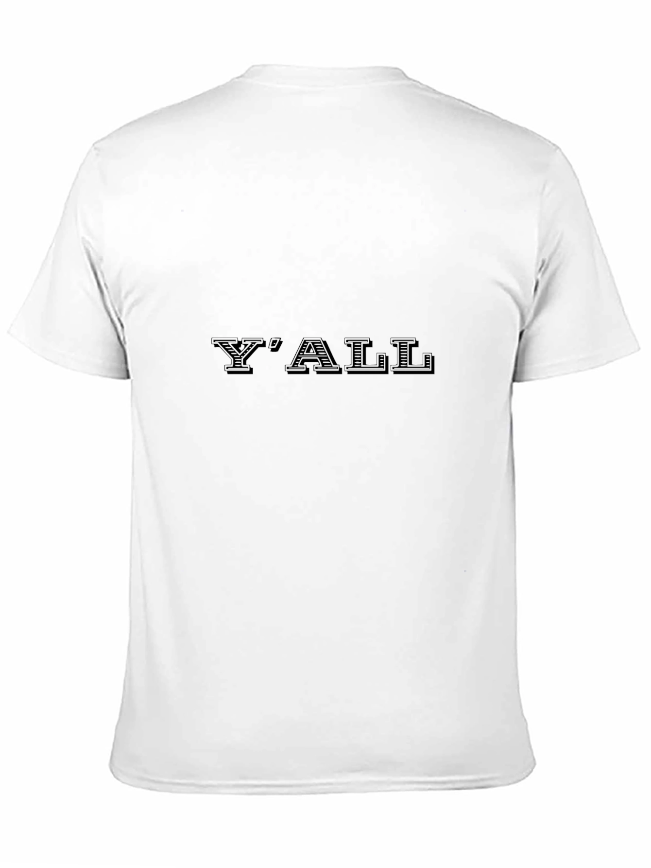 Yall Graphic Print Tee - Casual Black T-Shirt