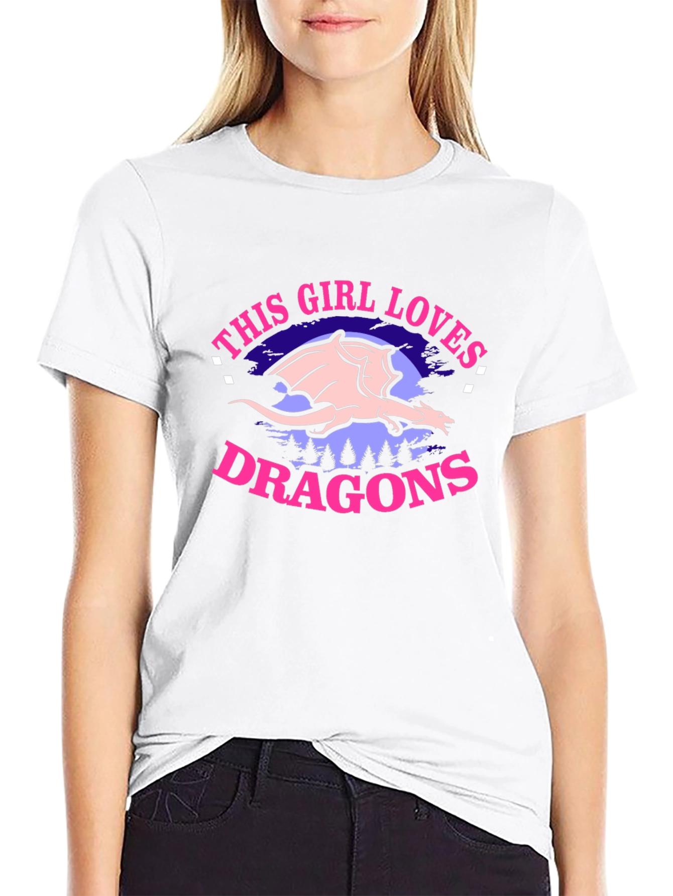 Girl Loves Dragons T-Shirt