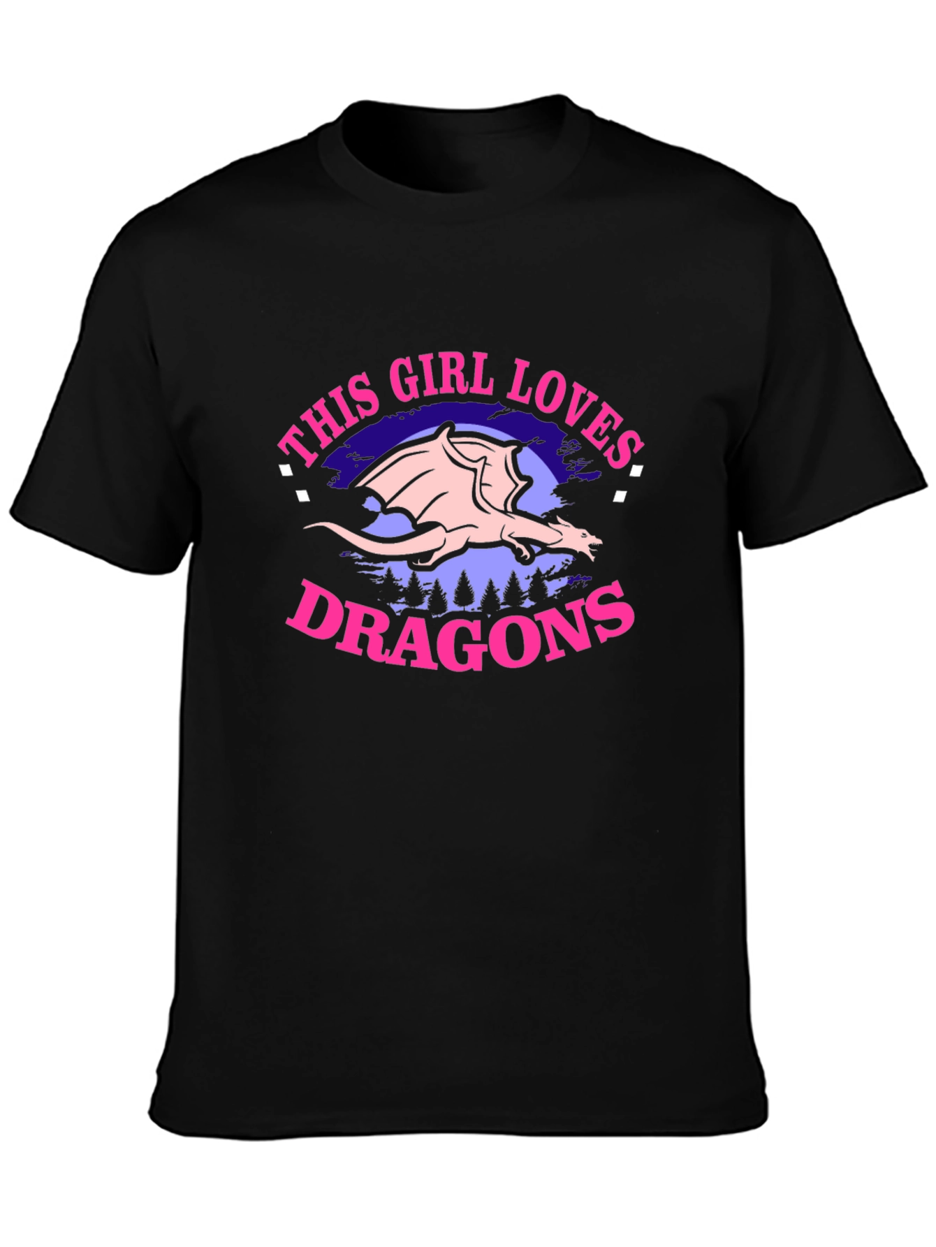 Girl Loves Dragons T-Shirt