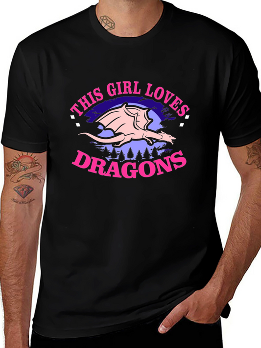 Girl Loves Dragons T-Shirt