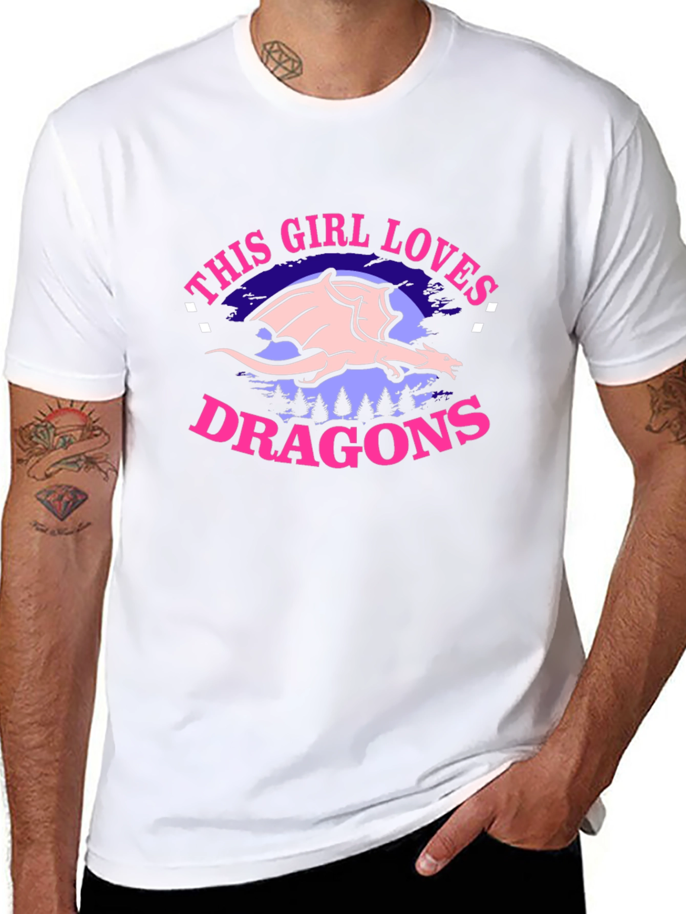 Girl Loves Dragons T-Shirt