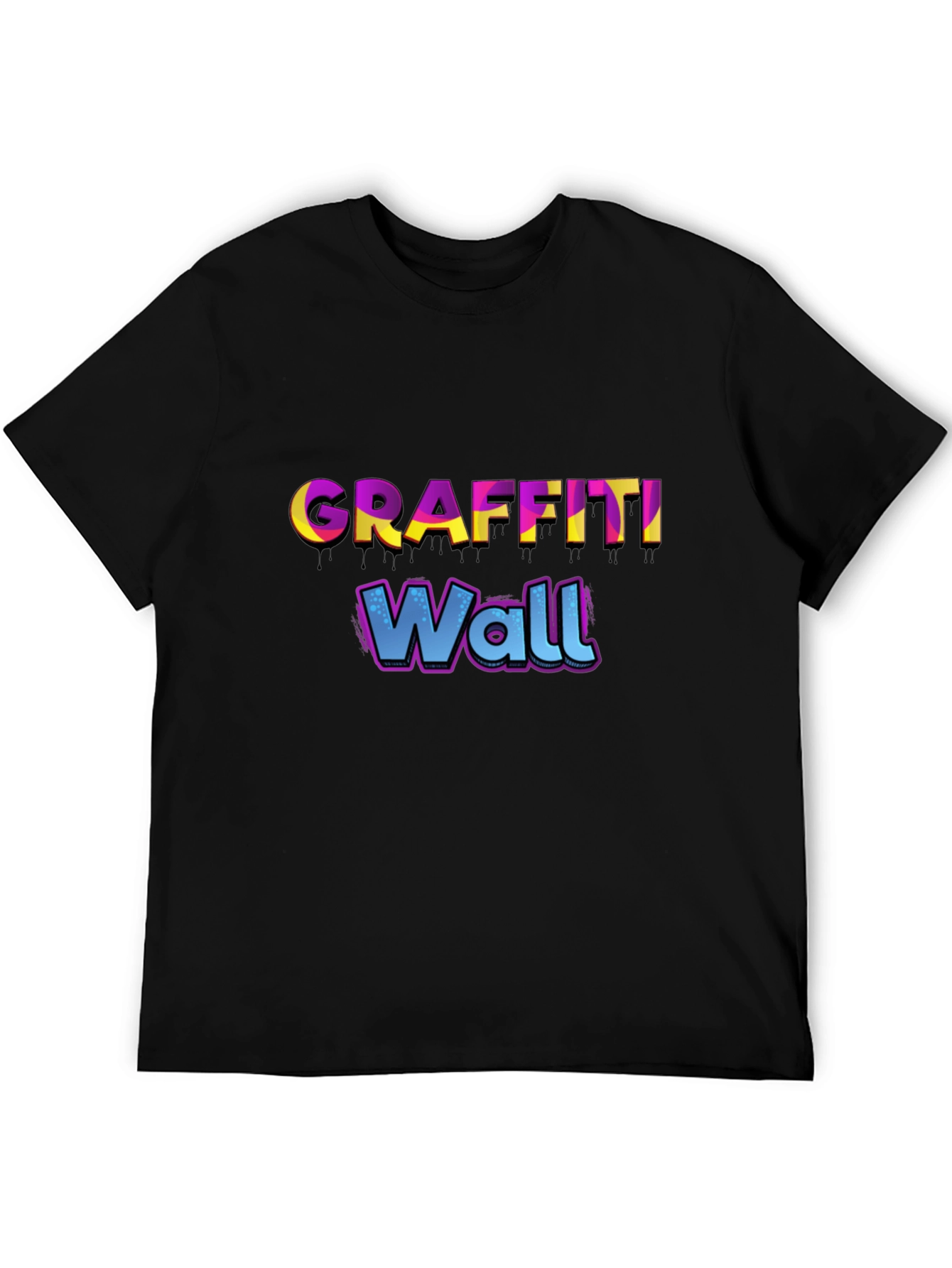 Graffiti Wall Graphic Tee - Urban Style