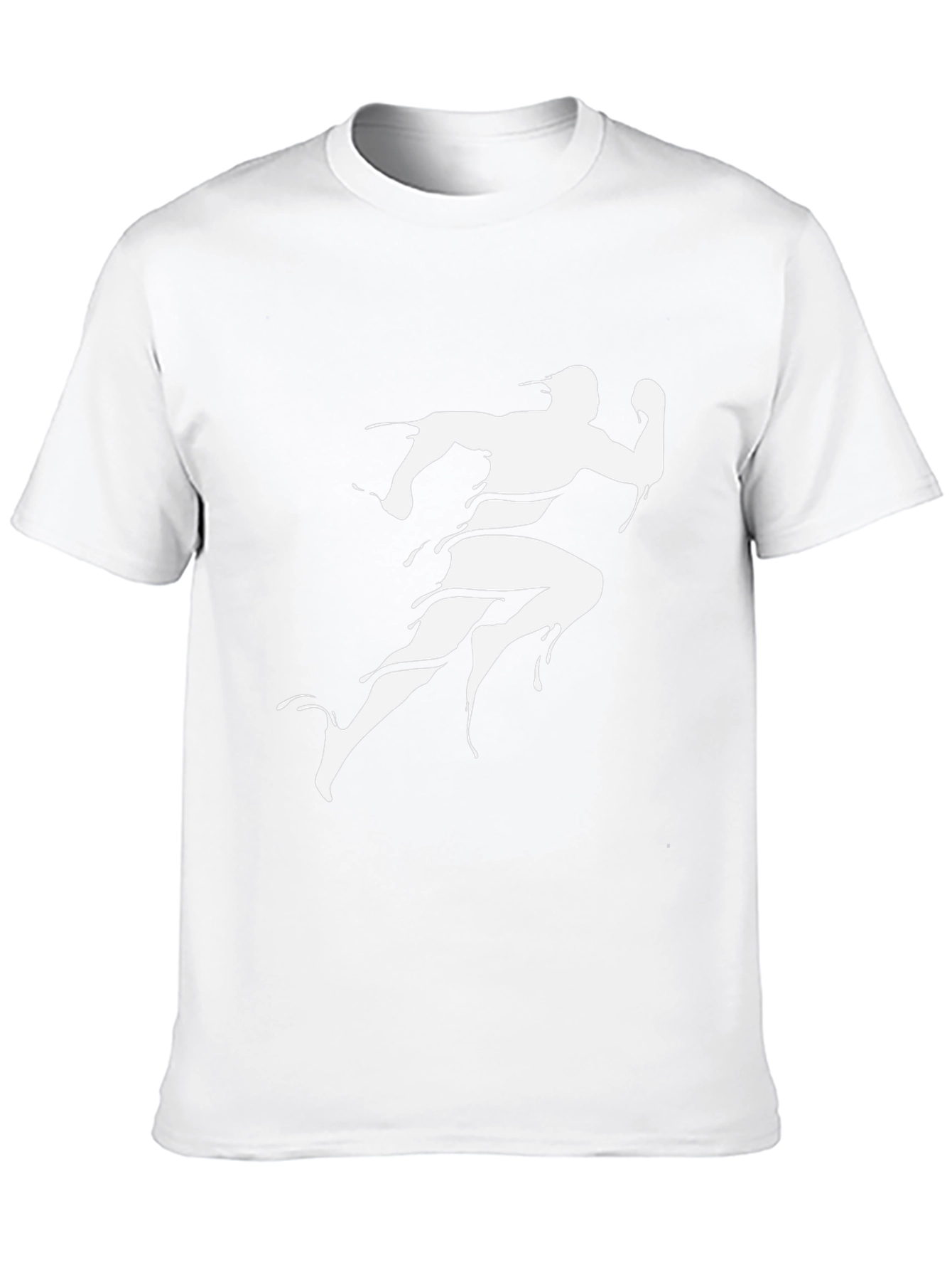 Mens Black Runner Graphic Tee