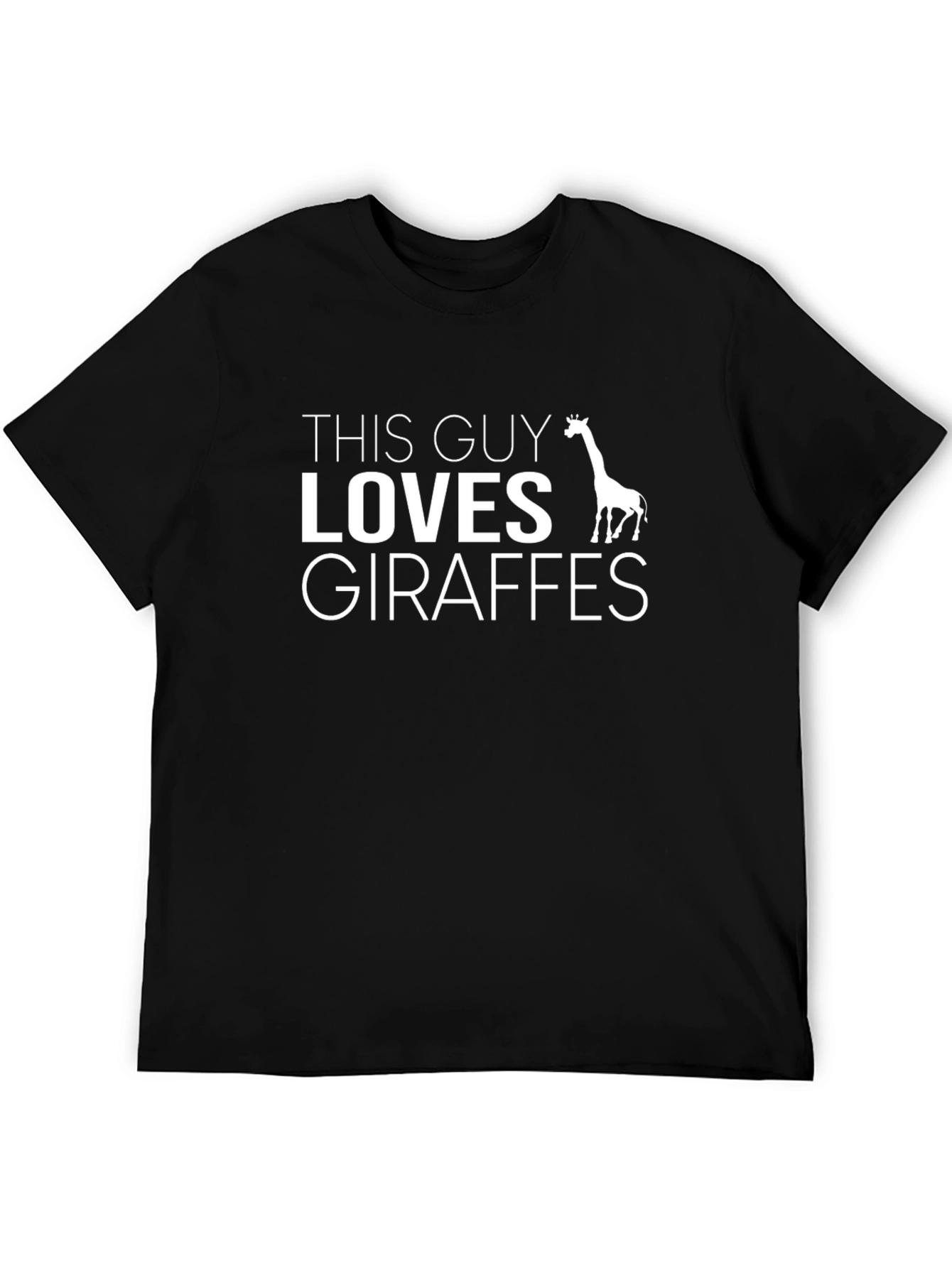 This Guy Loves Giraffes Graphic T-Shirt