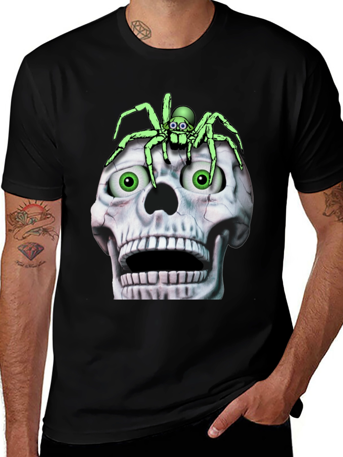 Skull & Spider Graphic Tee
