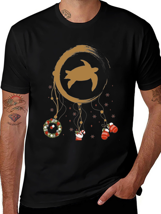 Festive Sea Turtle Christmas T-Shirt