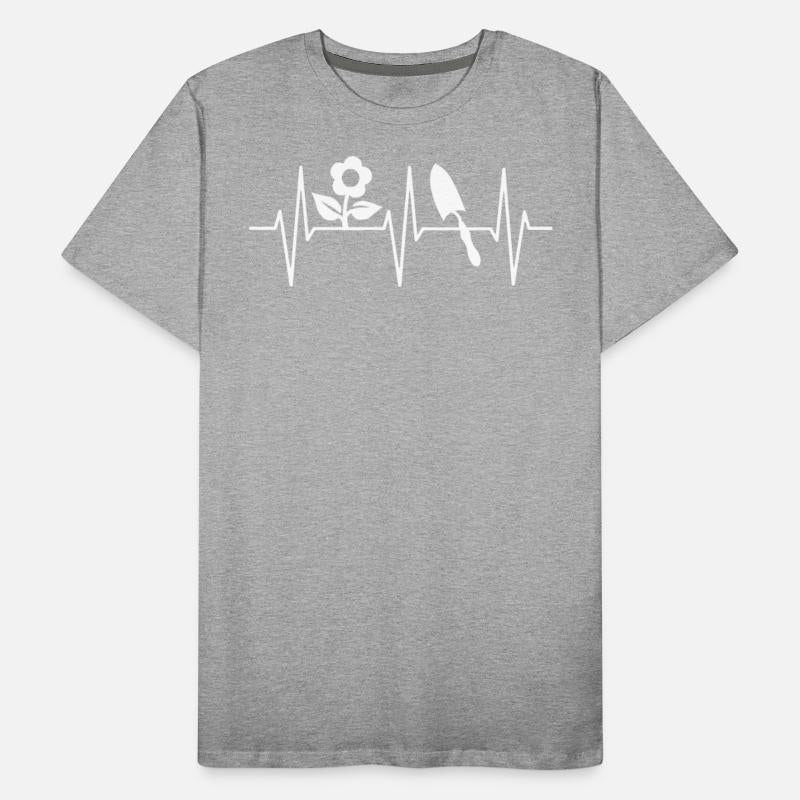 Garden Gardening Gardener EKG Line Gift