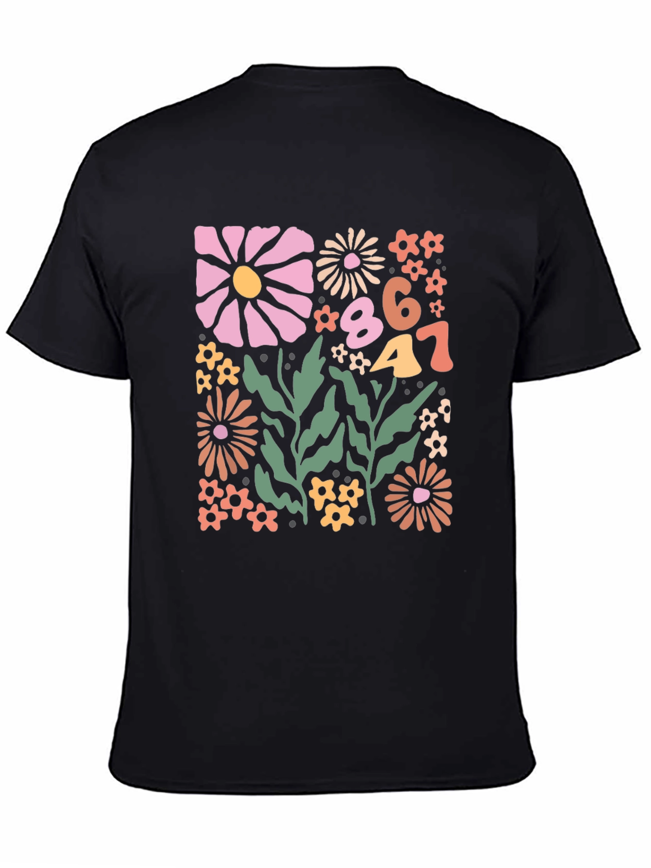 Retro Floral Number Graphic Tee
