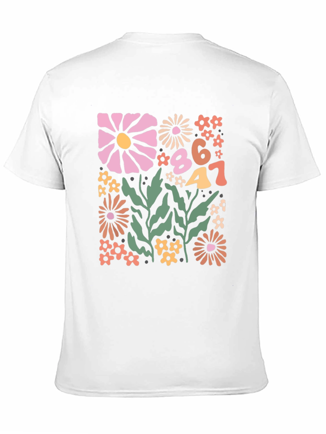 Retro Floral Number Graphic Tee