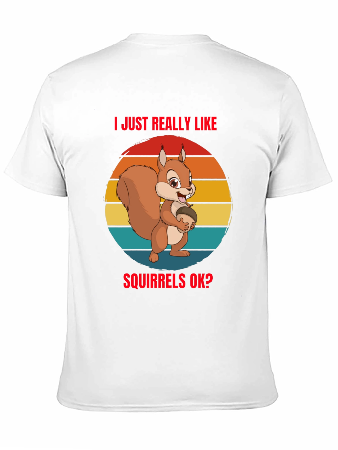 Squirrel Lover Graphic Tee - Black Unisex T-Shirt