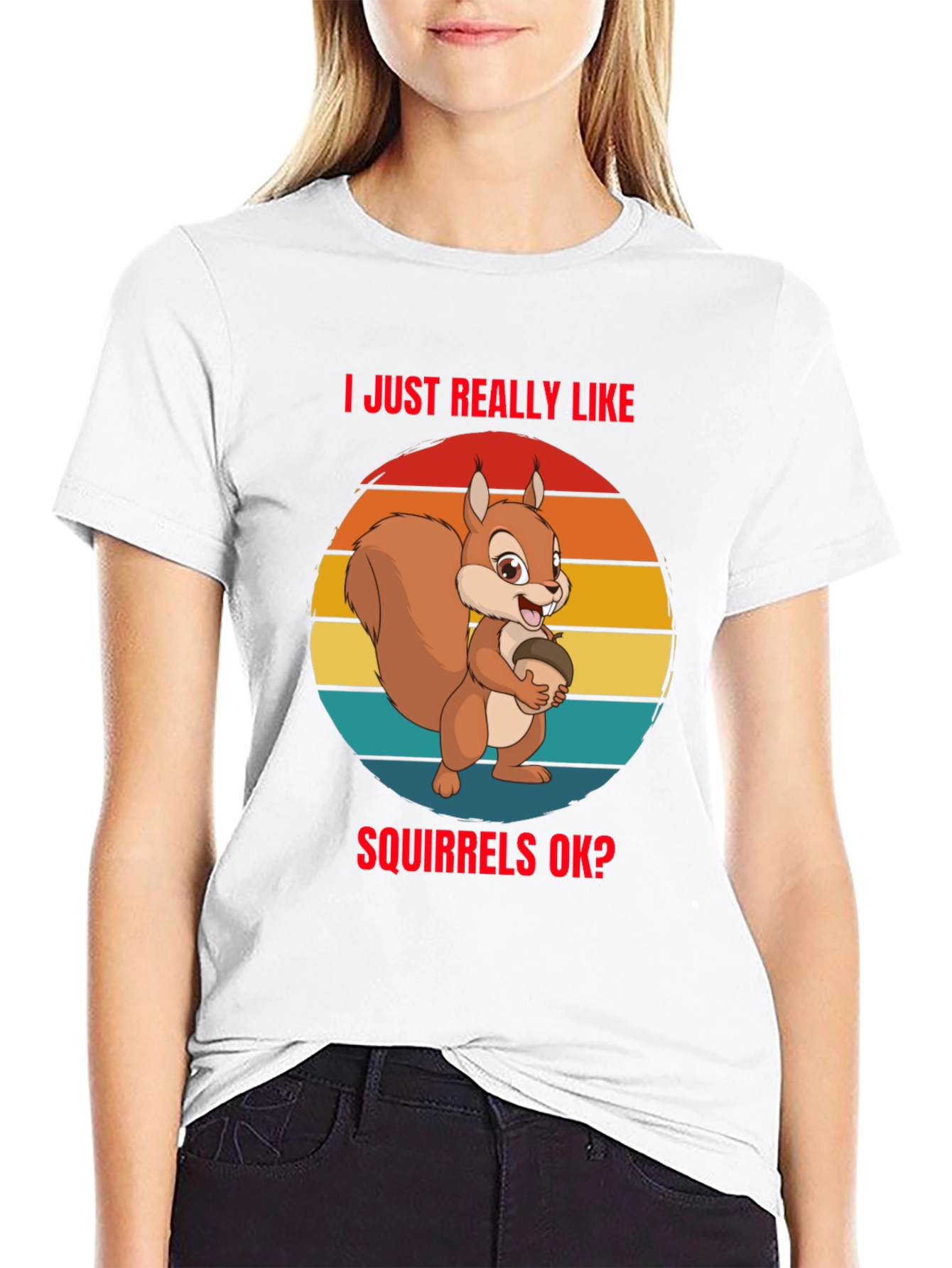 Squirrel Lover Graphic Tee - Black Unisex T-Shirt