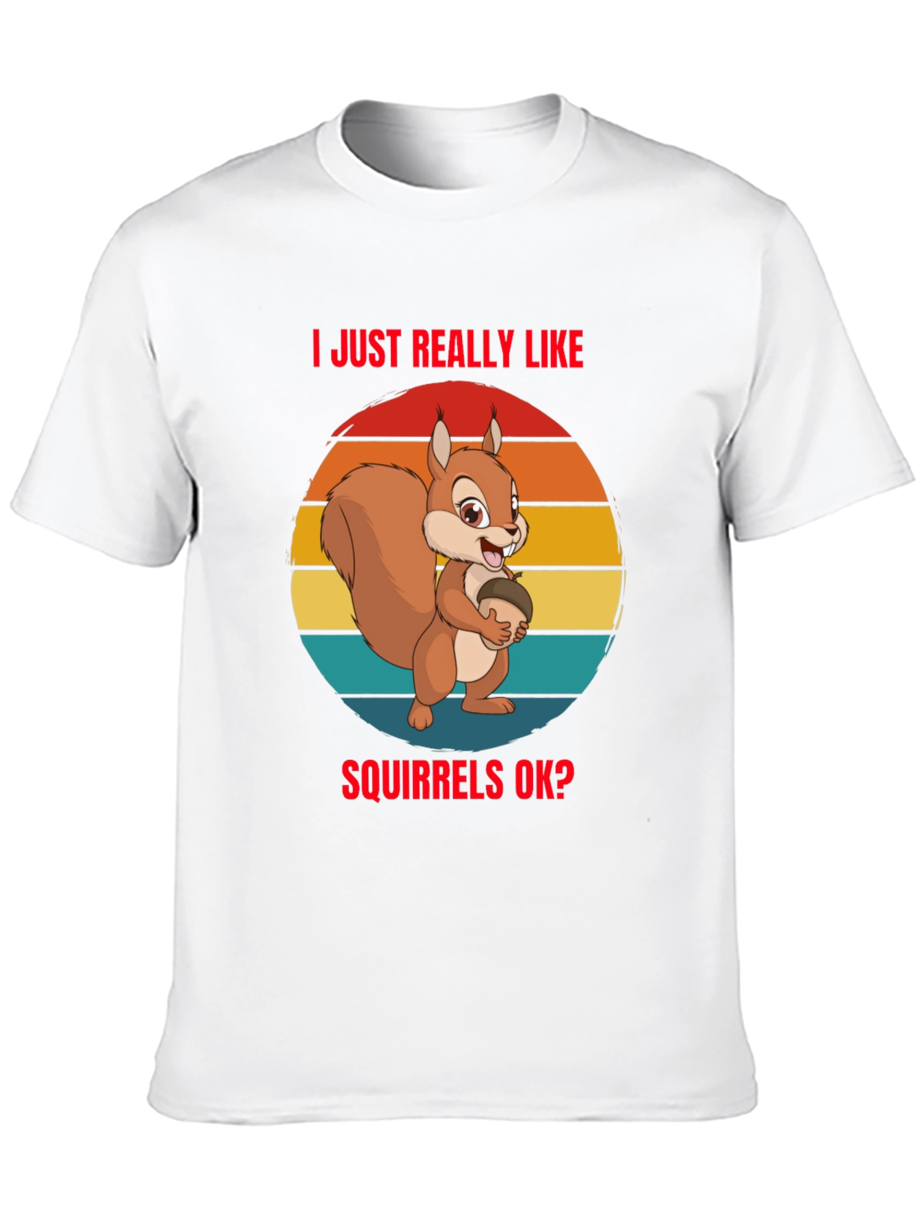 Squirrel Lover Graphic Tee - Black Unisex T-Shirt