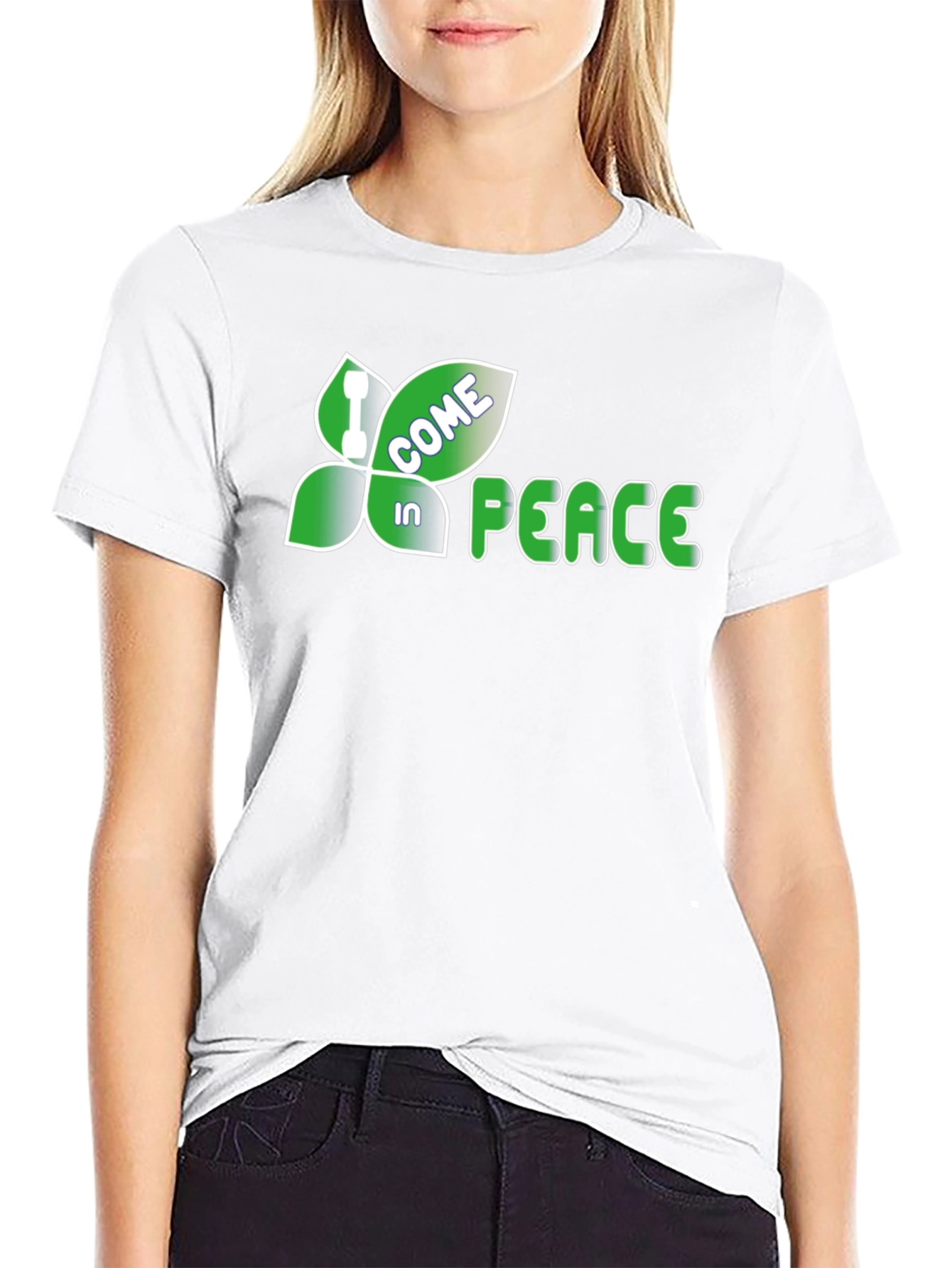 Come In Peace Graphic Tee - Black