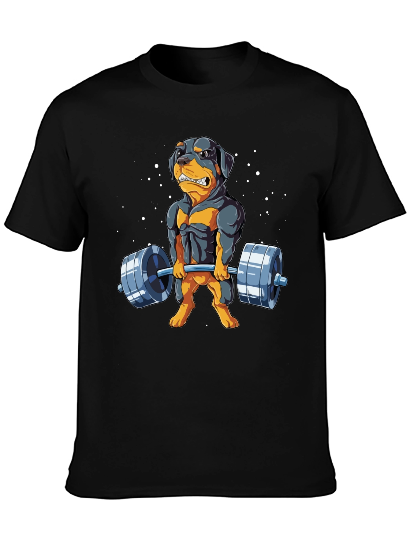 Rottweiler Gym Dog Black T-Shirt