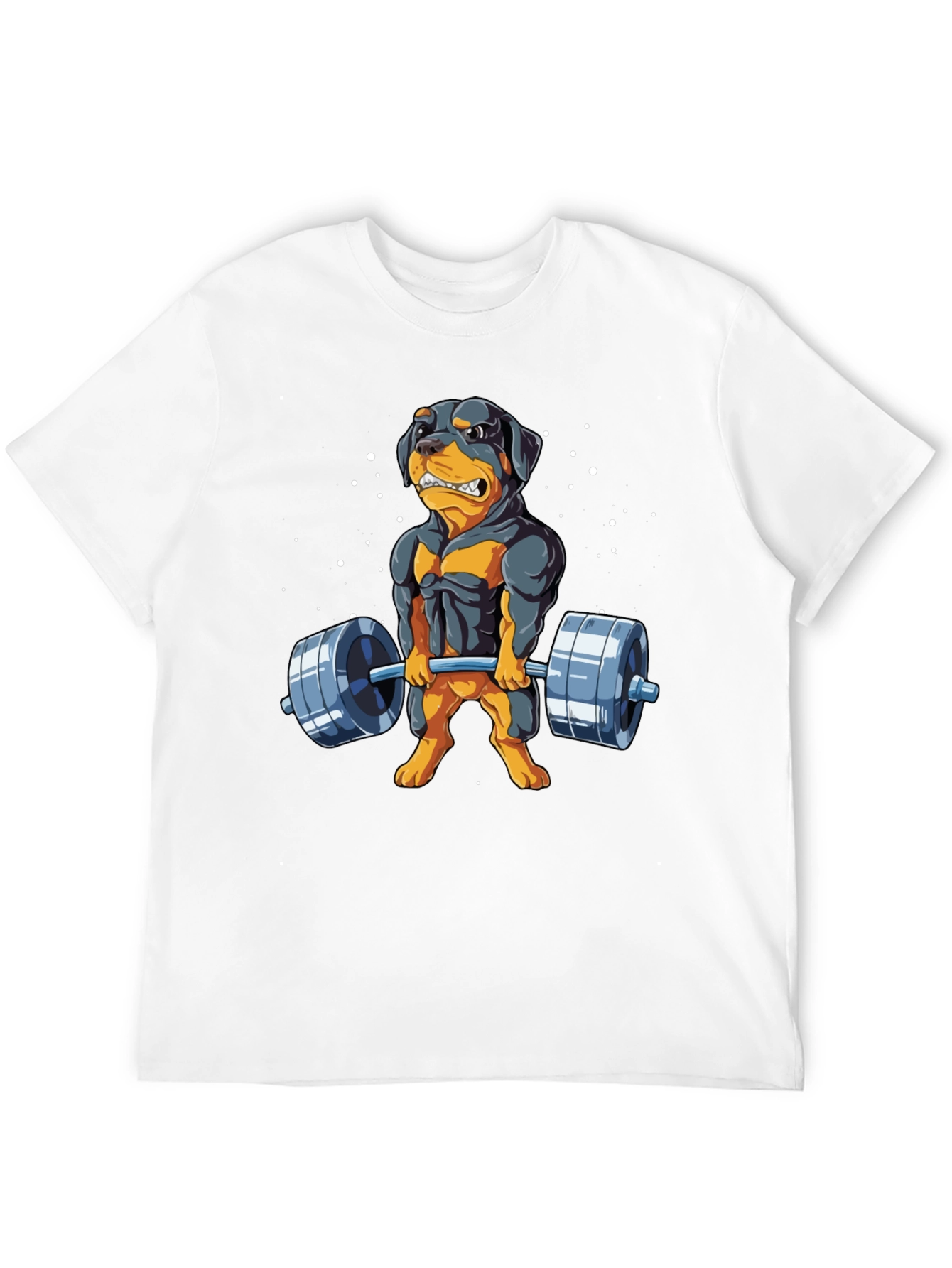 Rottweiler Gym Dog Black T-Shirt