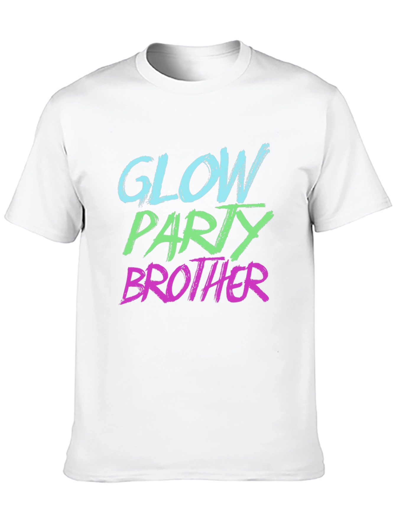 Glow Party Brother T-Shirt - Black
