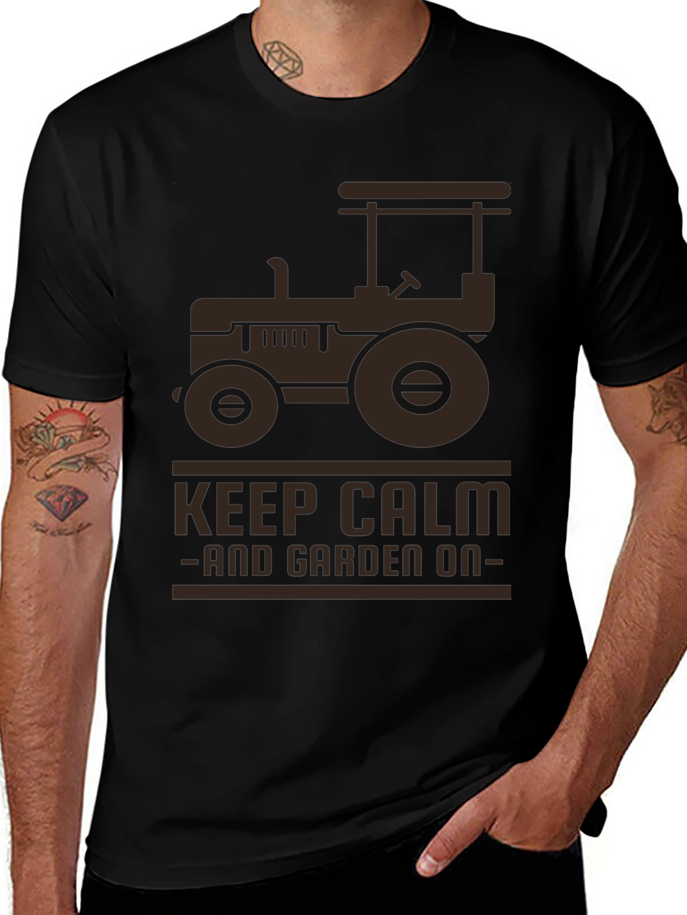 Keep Calm & Garden On Tractor Tee