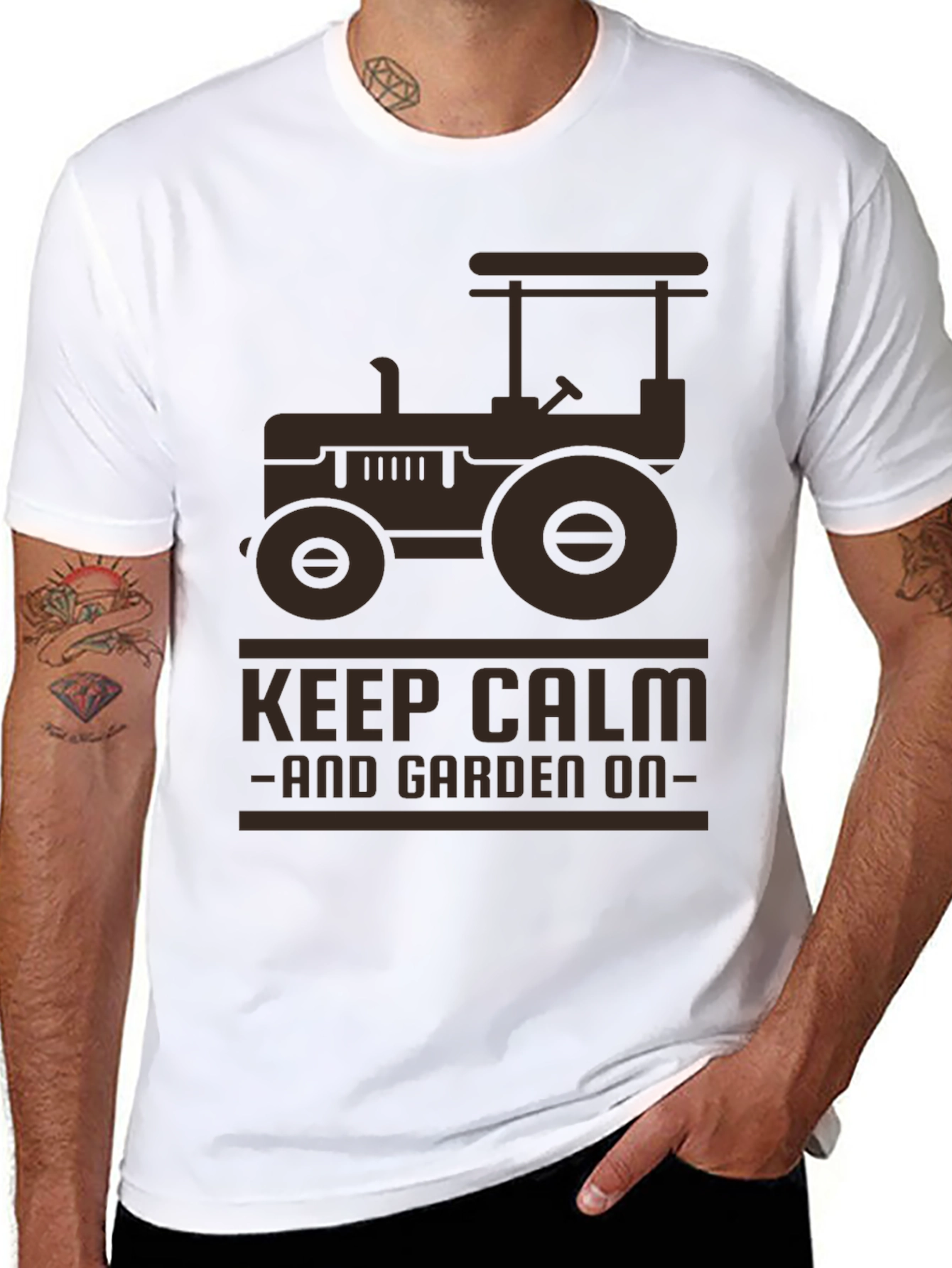 Keep Calm & Garden On Tractor Tee