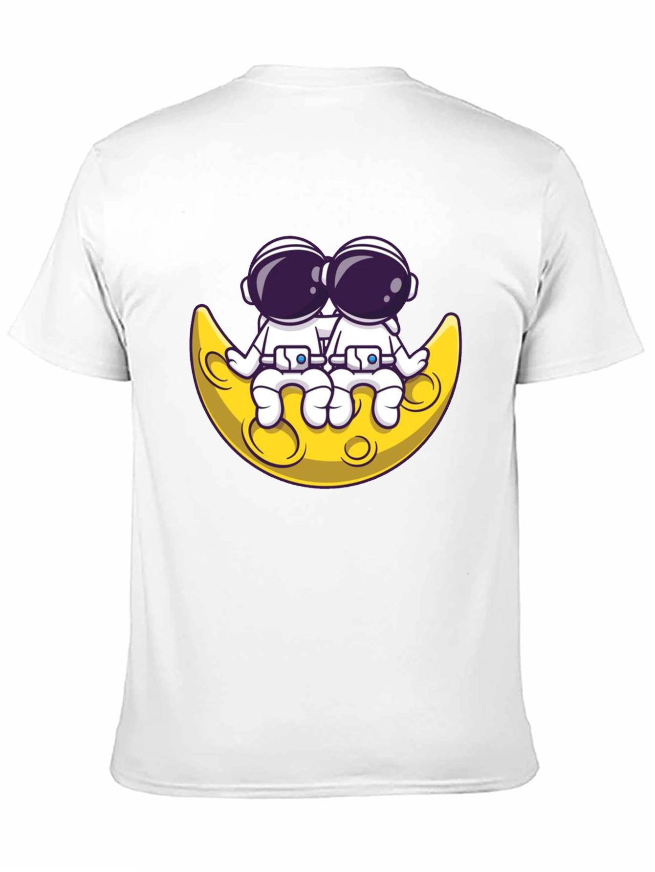 Astronauts on Moon Graphic Tee