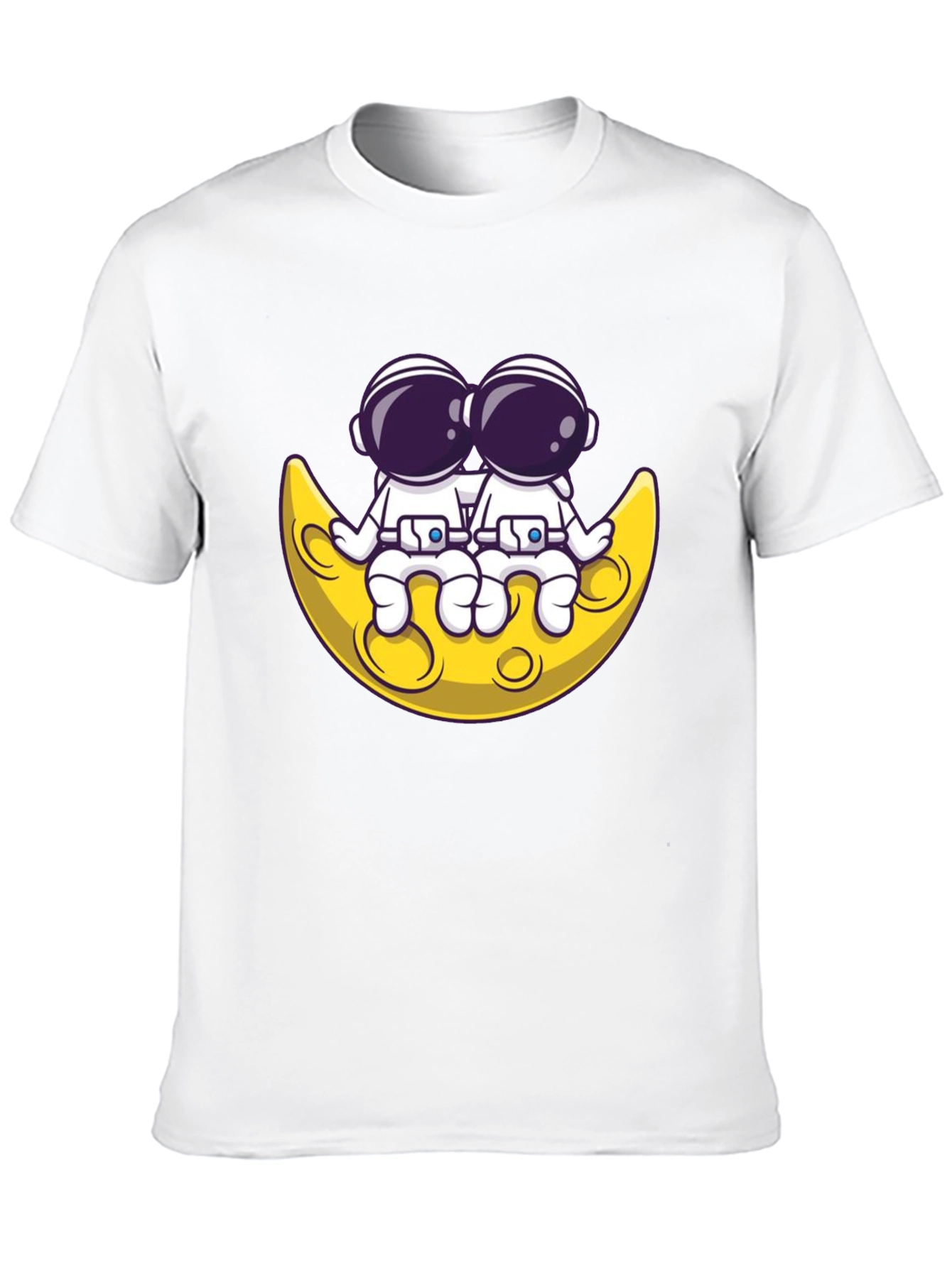 Astronauts on Moon Graphic Tee
