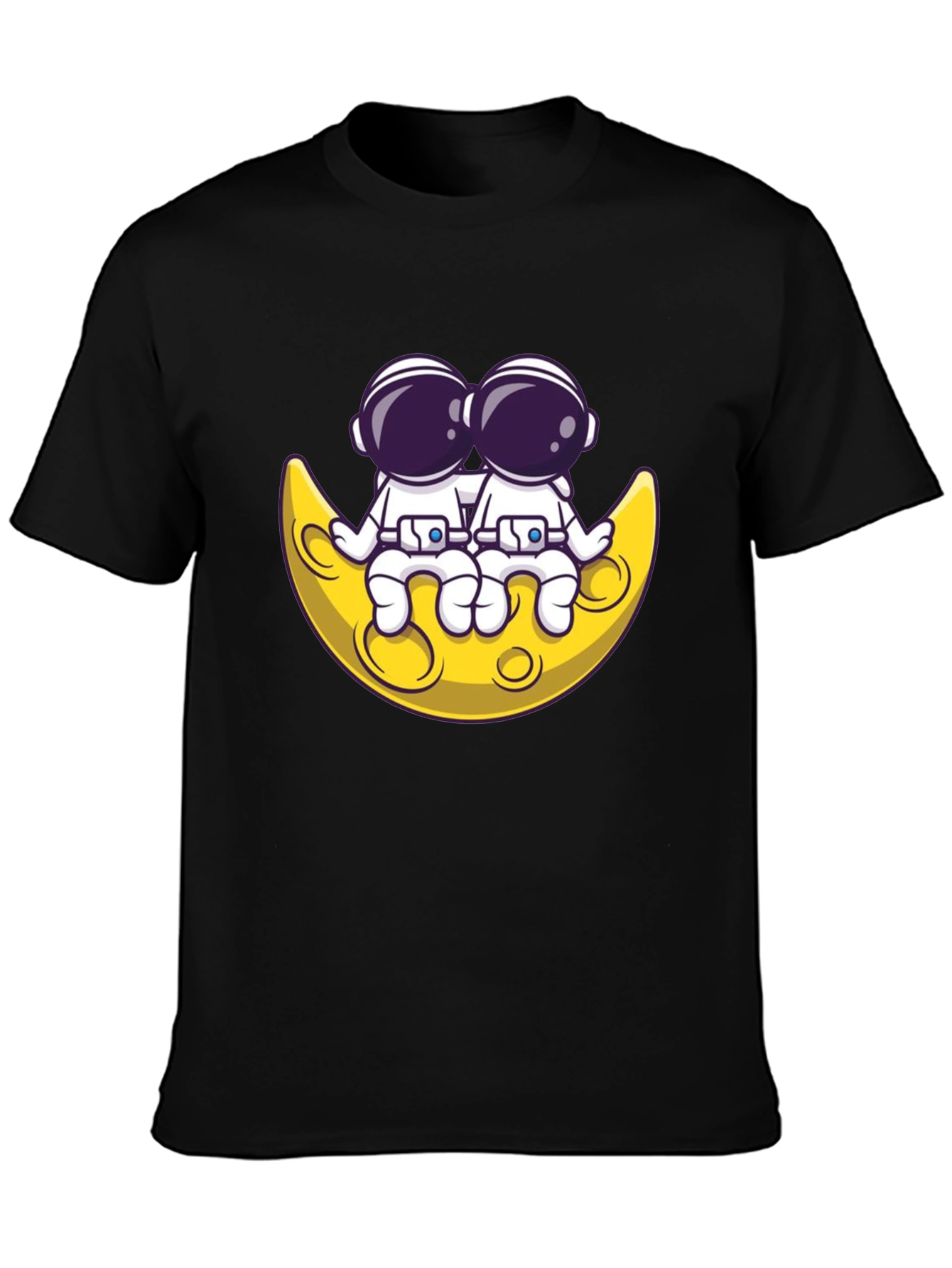 Astronauts on Moon Graphic Tee