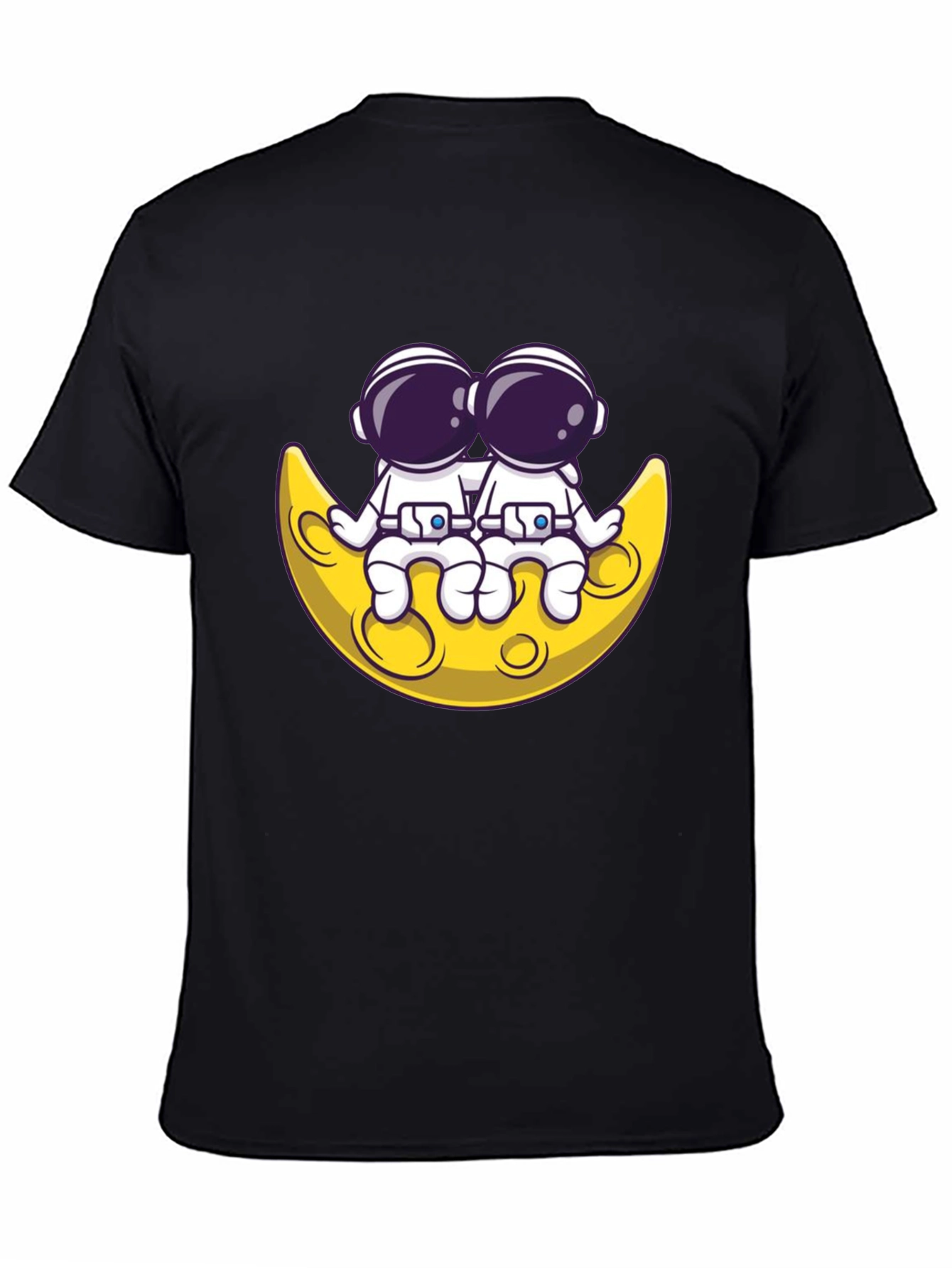 Astronauts on Moon Graphic Tee