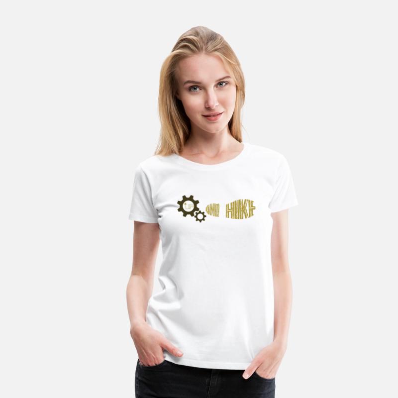 Gear On and Hike shaped in a shoes print