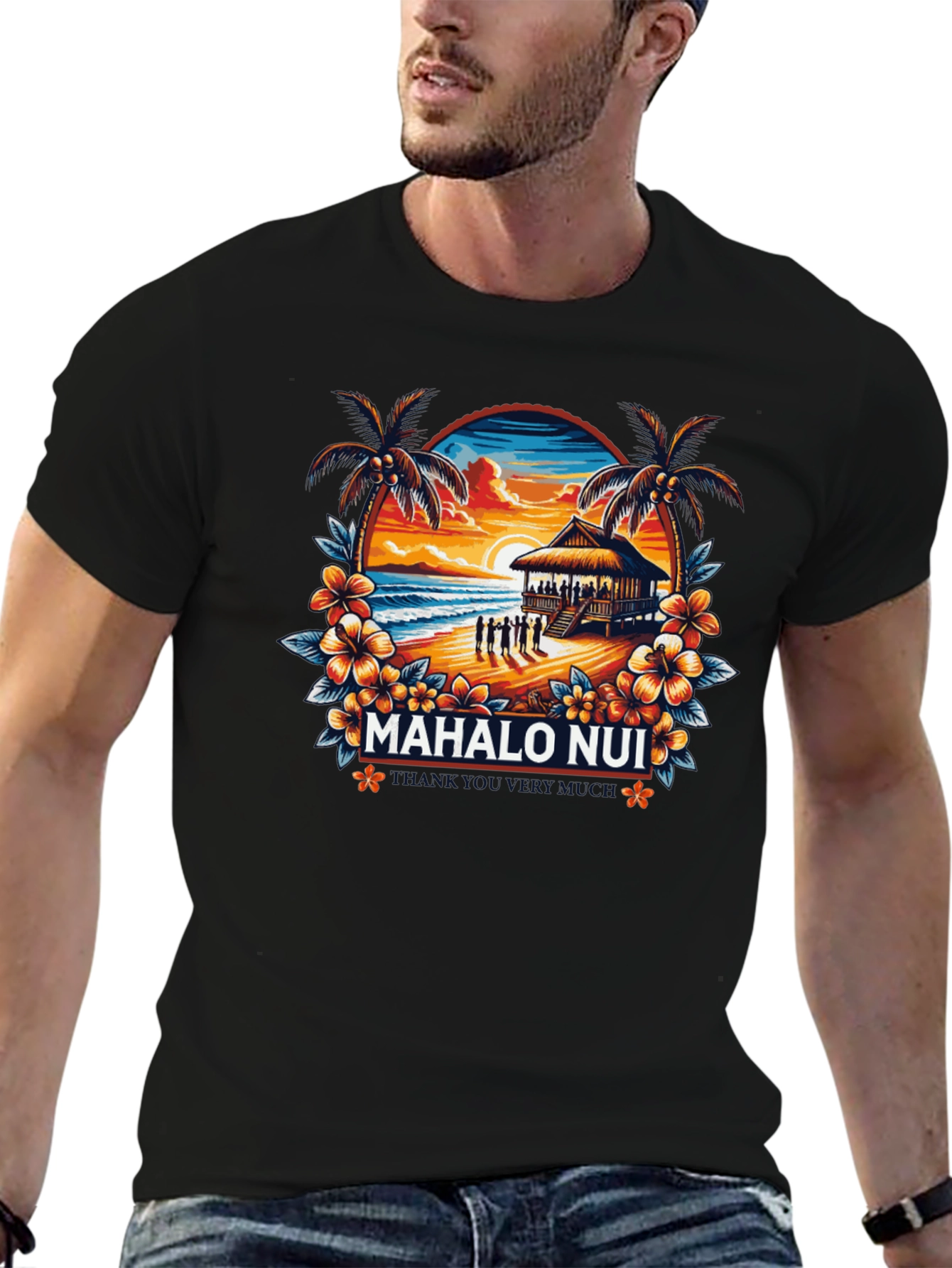 Mahalo Nui Beach T-Shirt