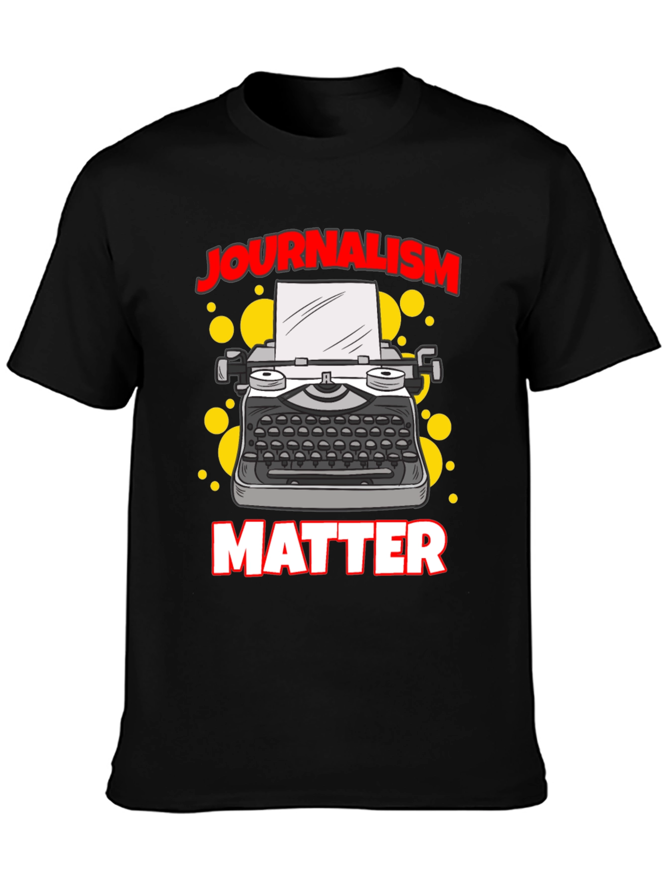 Journalism Matters Graphic Tee - Black T-Shirt