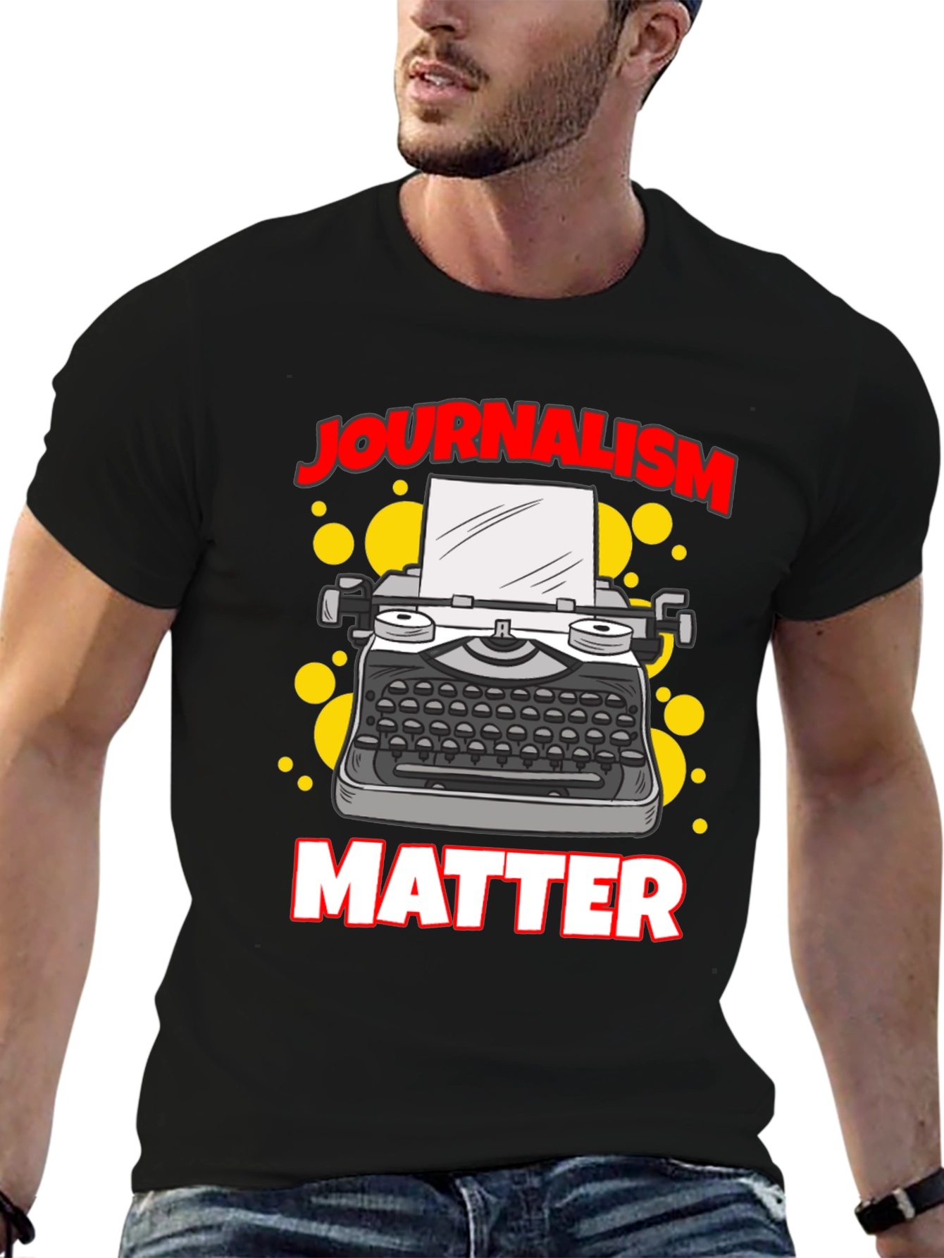 Journalism Matters Graphic Tee - Black T-Shirt