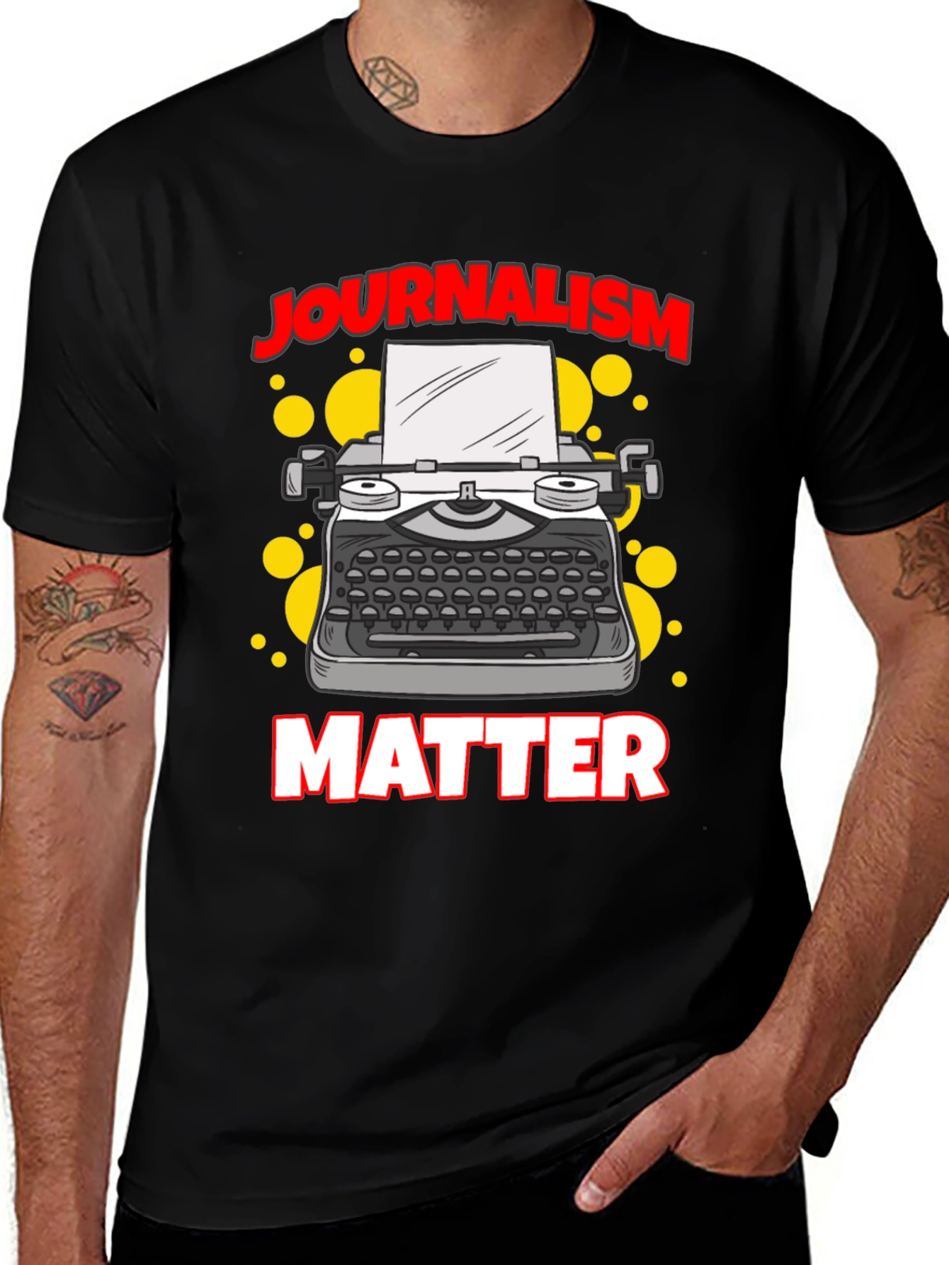 Journalism Matters Graphic Tee - Black T-Shirt
