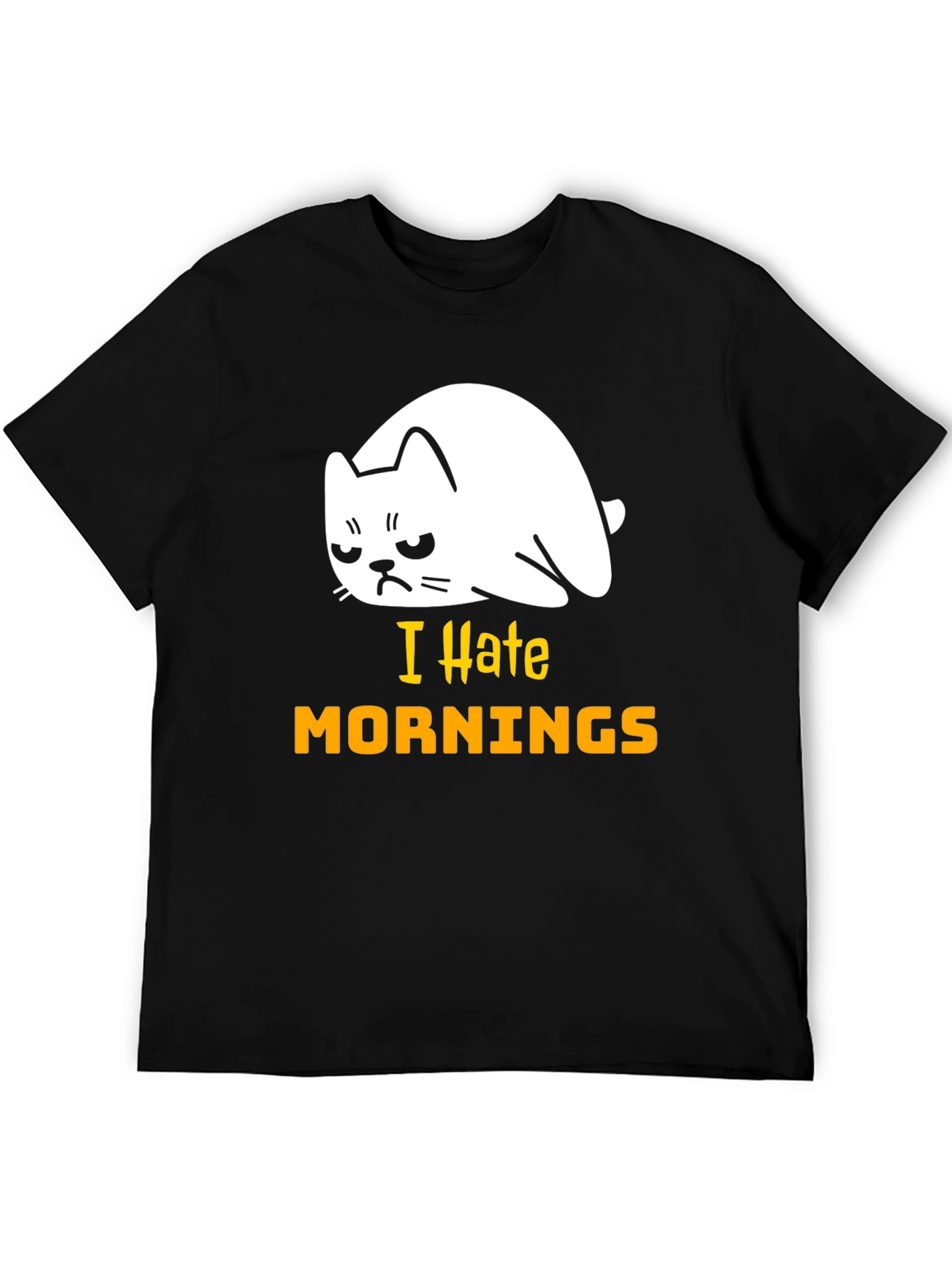 I Hate Mornings Cat T-Shirt