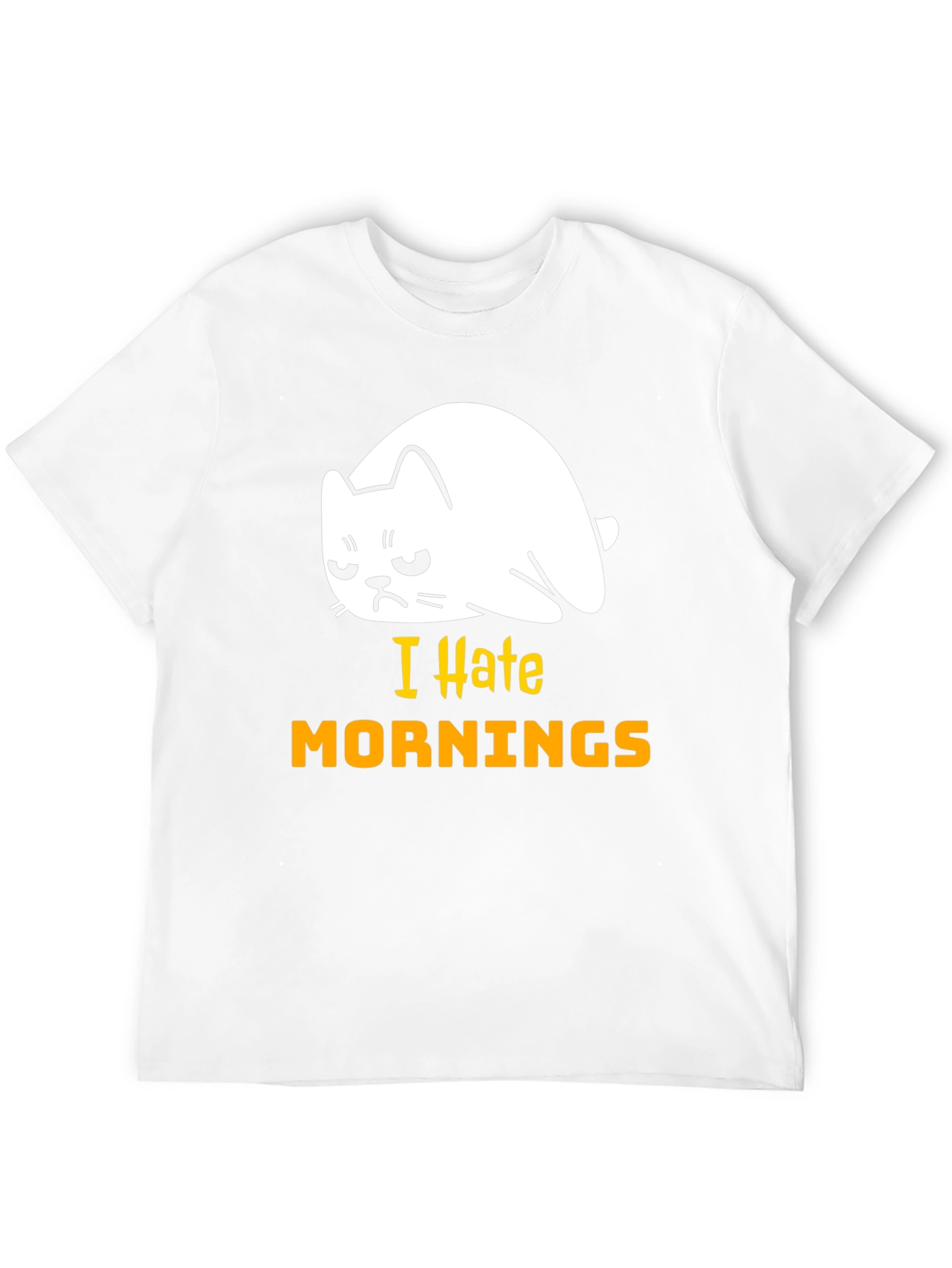 I Hate Mornings Cat T-Shirt