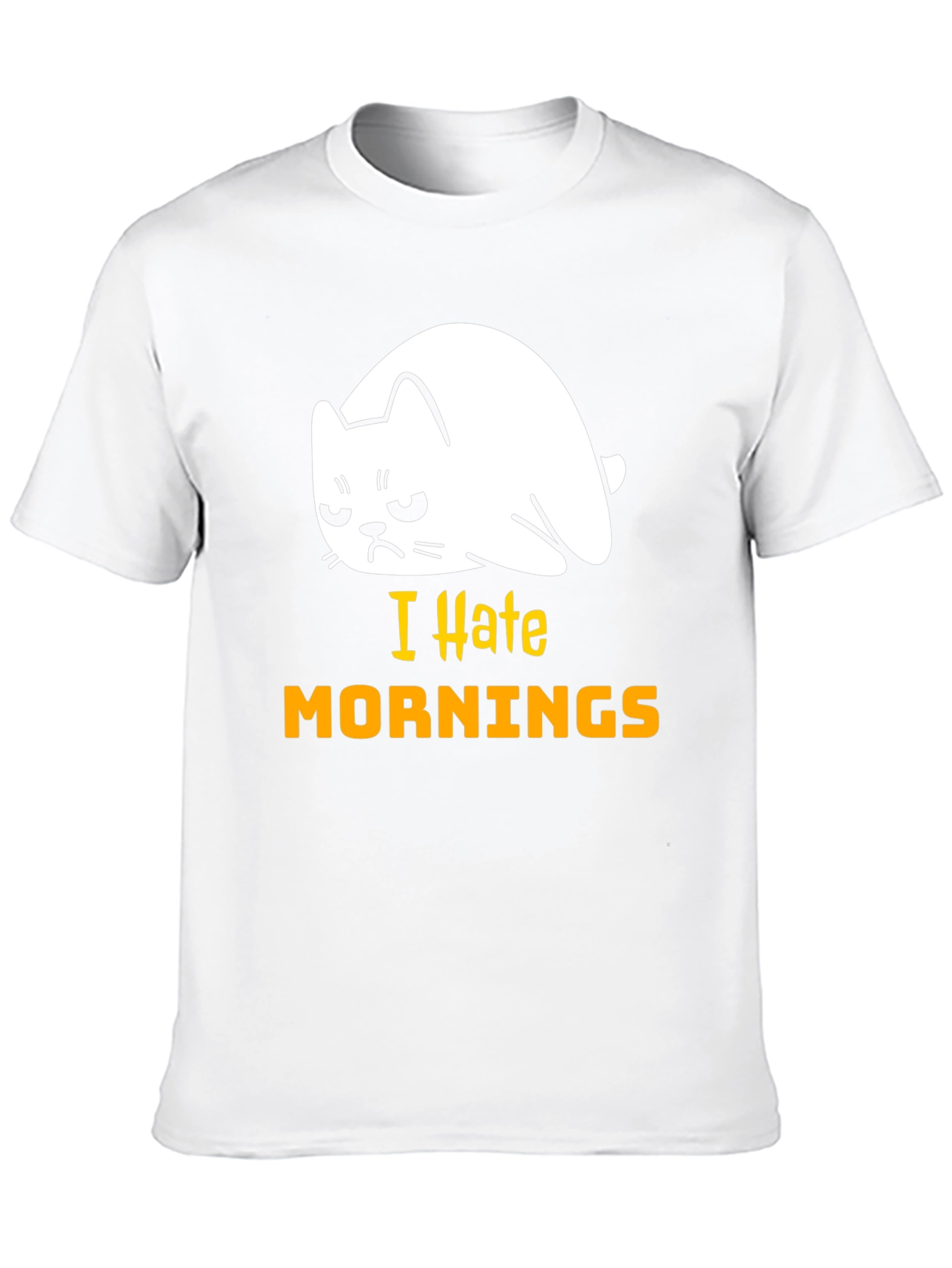 I Hate Mornings Cat T-Shirt