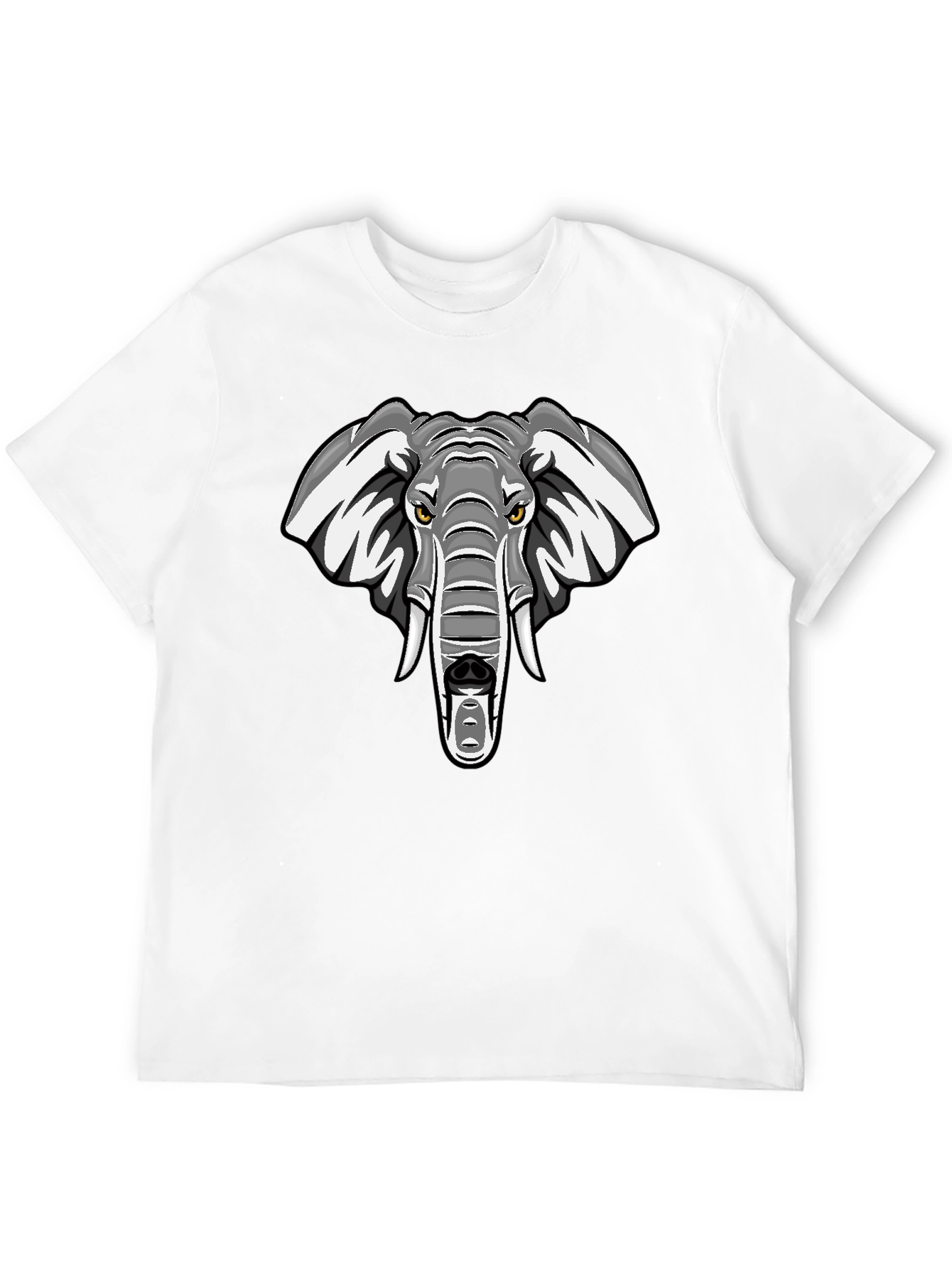 Cool Elephant Graphic T-Shirt - Black