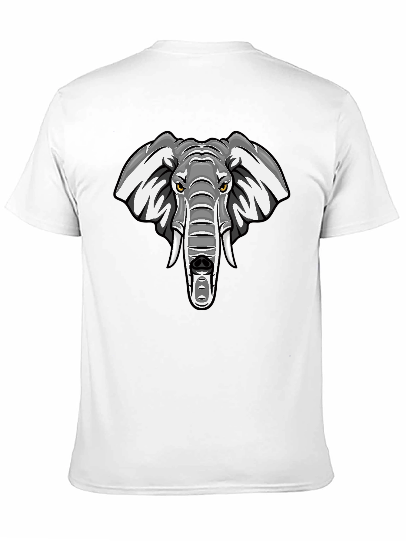 Cool Elephant Graphic T-Shirt - Black