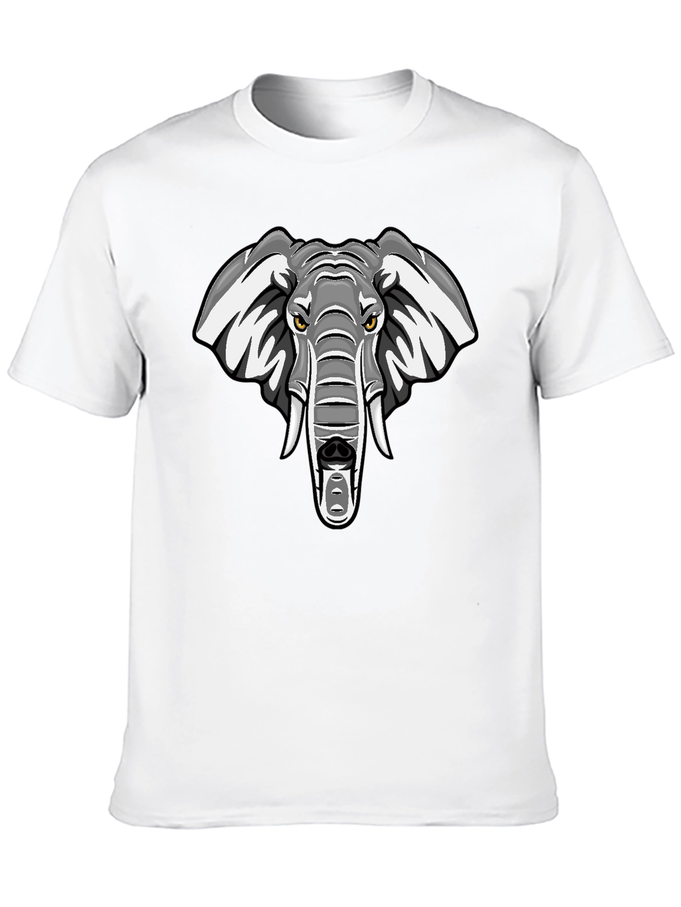 Cool Elephant Graphic T-Shirt - Black