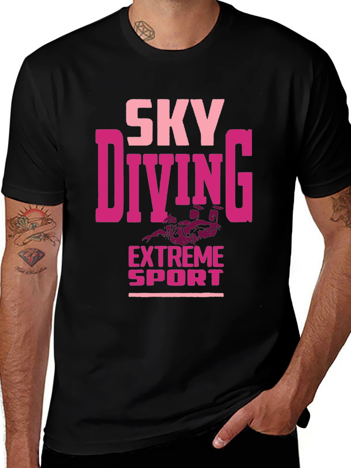 Skydiving Extreme Sport Graphic Tee