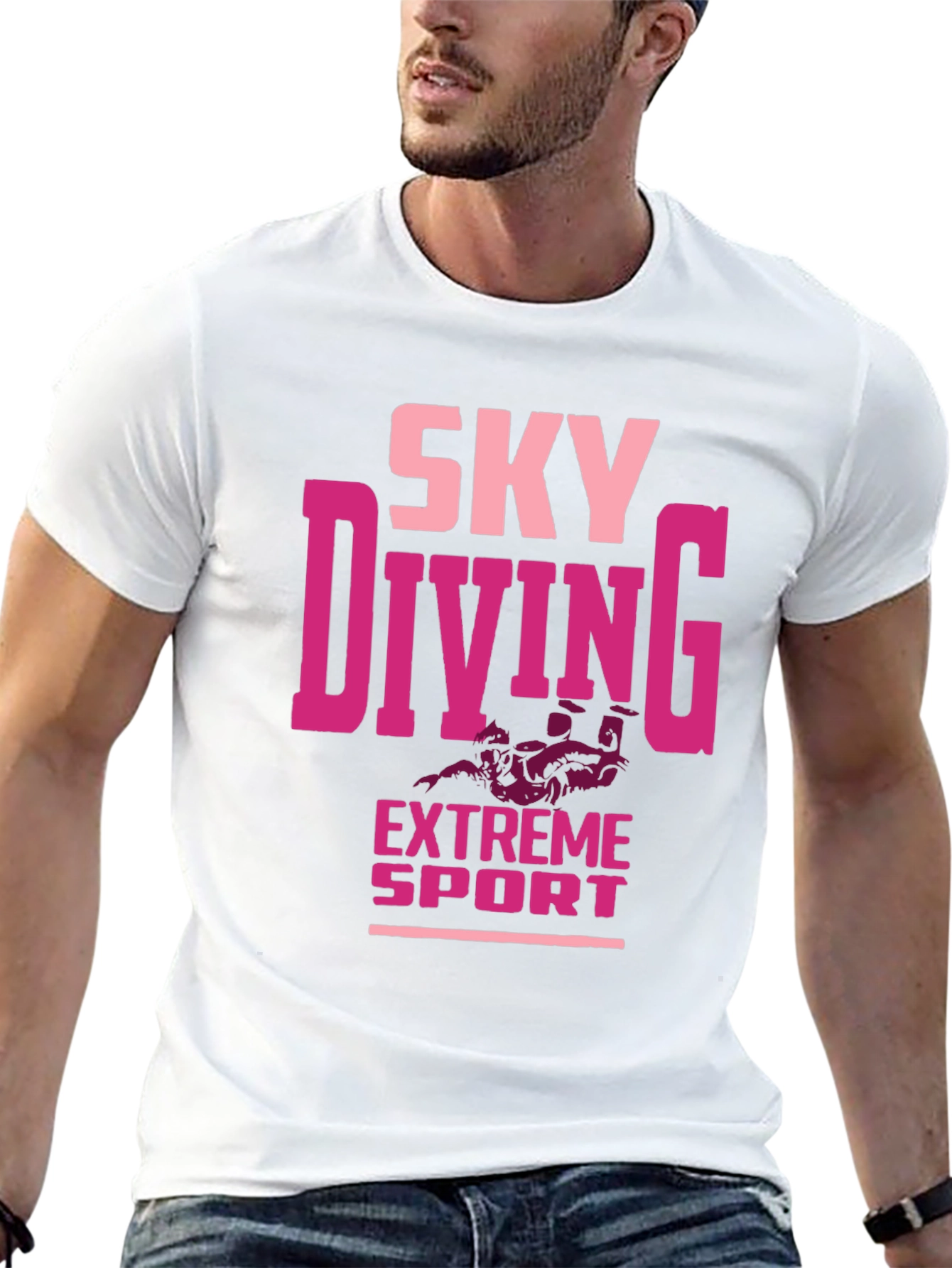 Skydiving Extreme Sport Graphic Tee