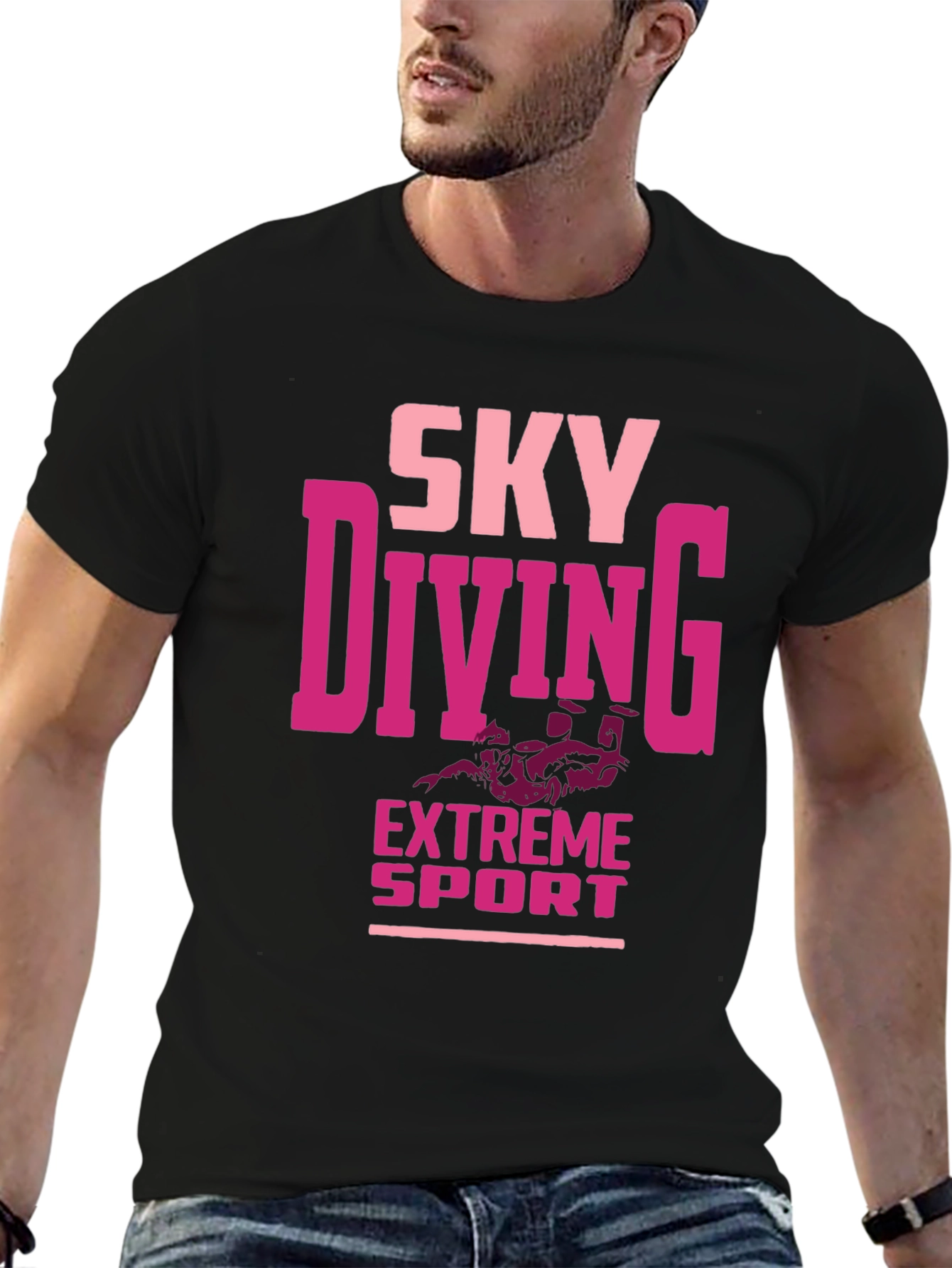 Skydiving Extreme Sport Graphic Tee