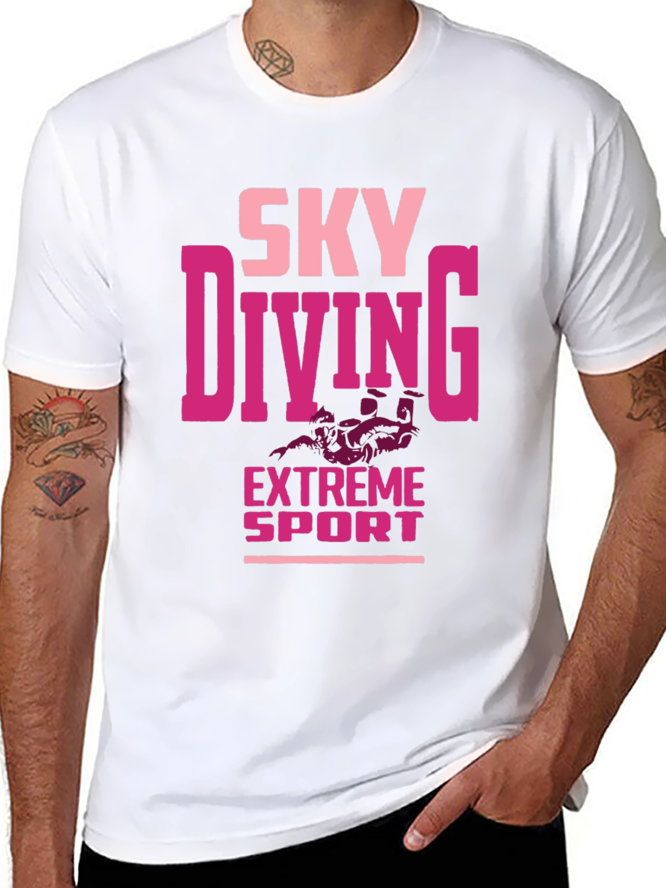 Skydiving Extreme Sport Graphic Tee