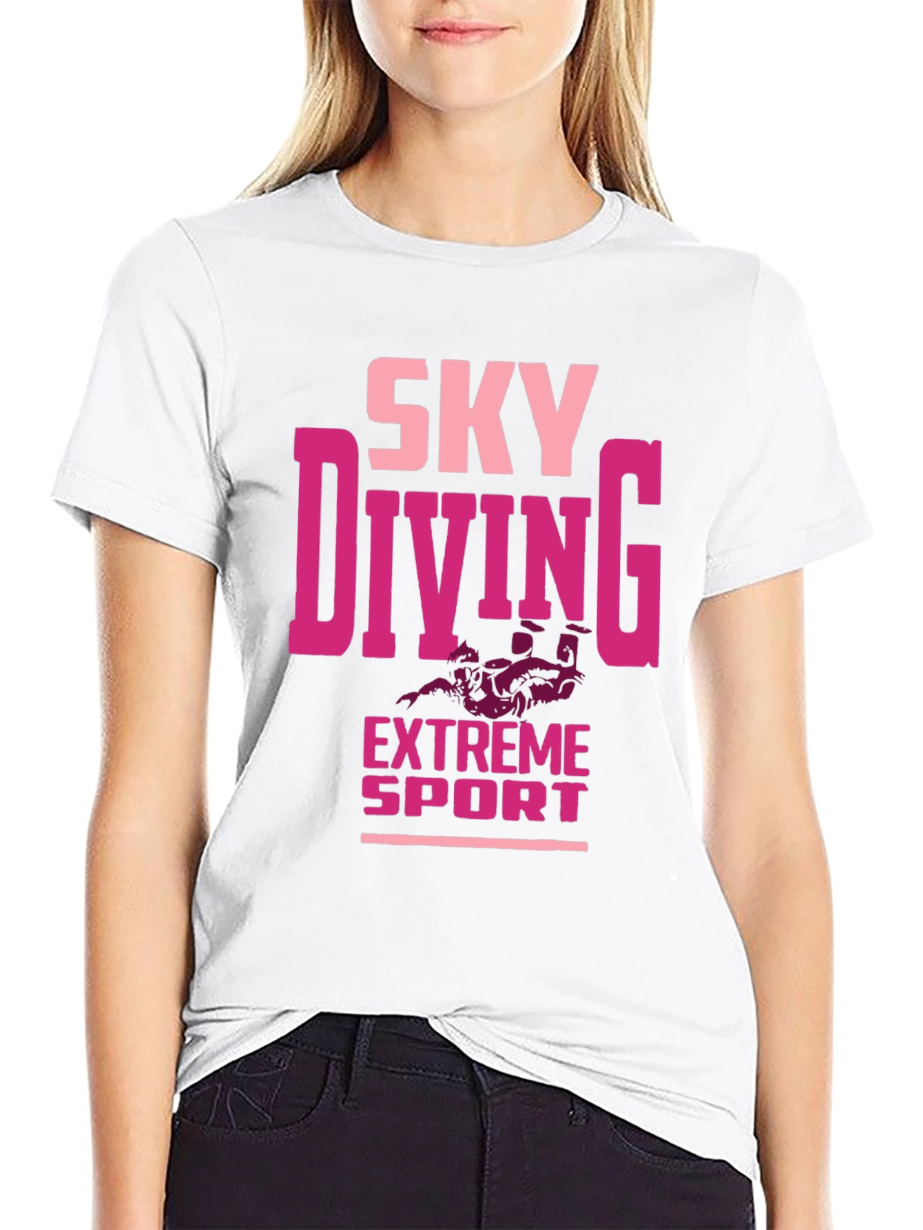Skydiving Extreme Sport Graphic Tee