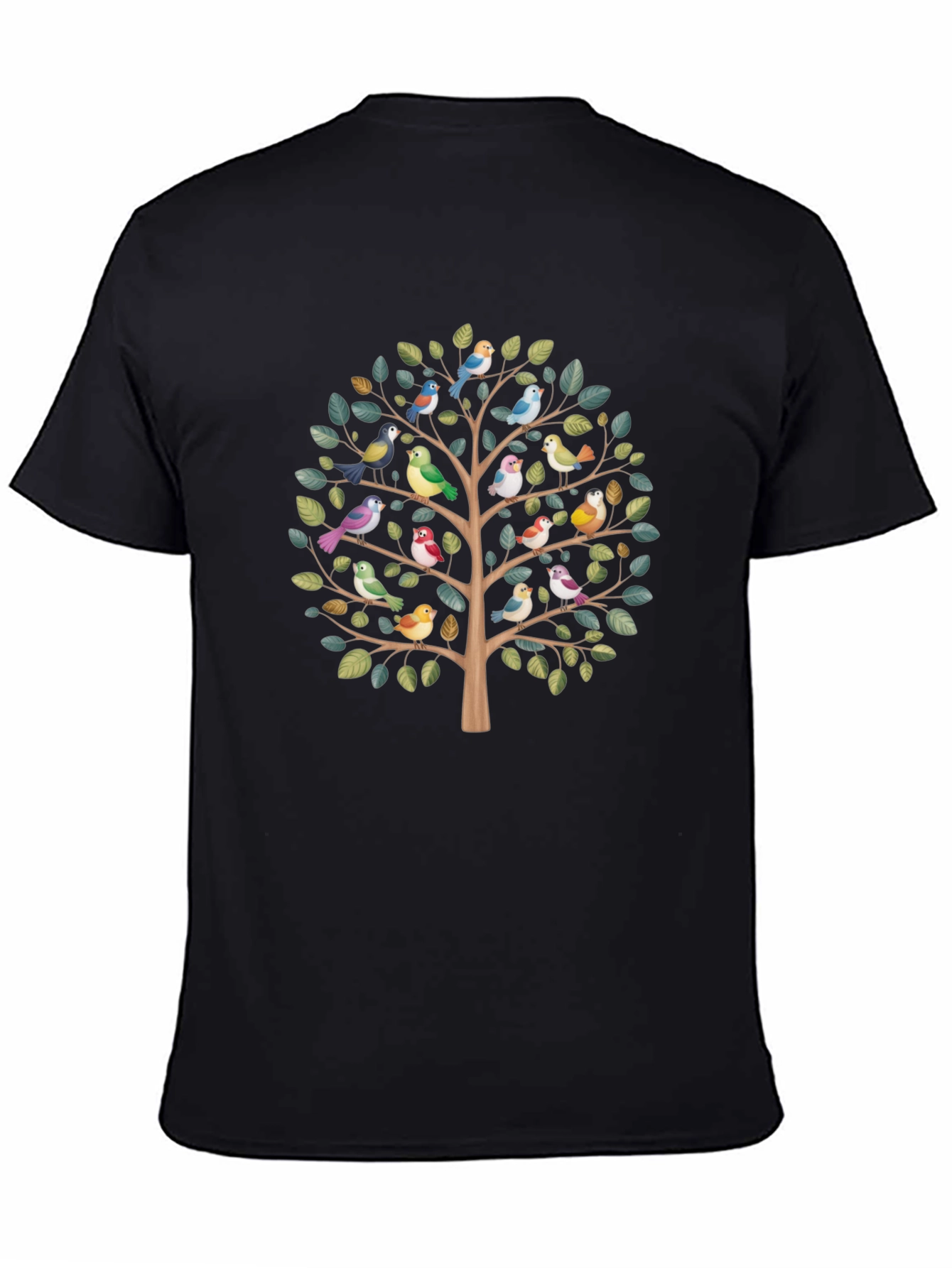 Bird Tree Graphic T-Shirt - Nature Inspired Tee