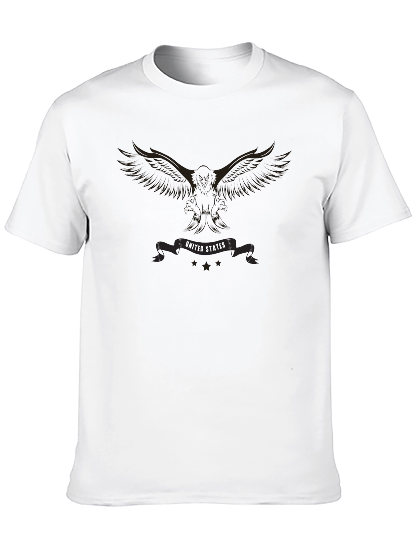 Eagle USA Graphic Print Black T-Shirt