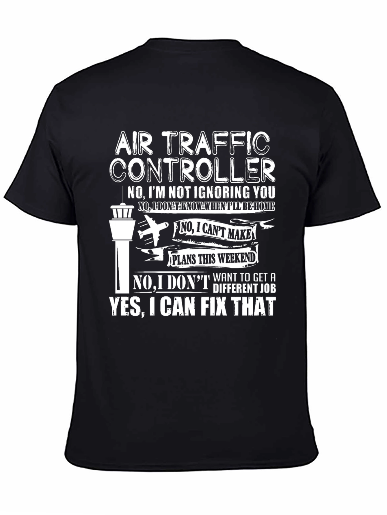 Air Traffic Controller Graphic T-Shirt Funny Aviation Tee