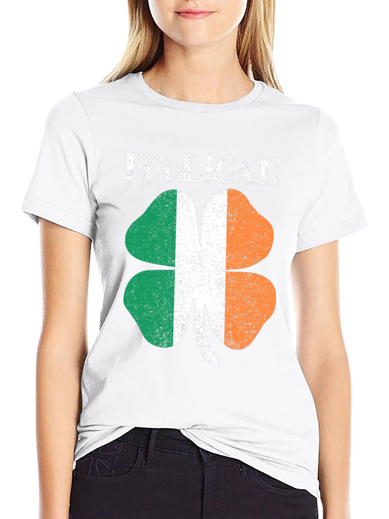 Hooligan Irish Flag Shamrock St. Patricks Day T-Shirt
