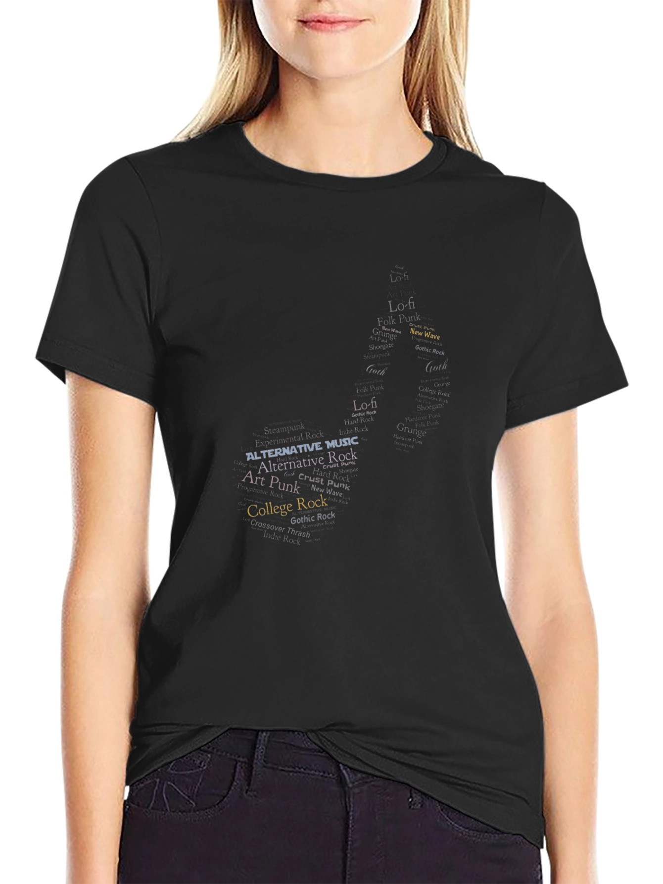 Music Genre Typography T-Shirt