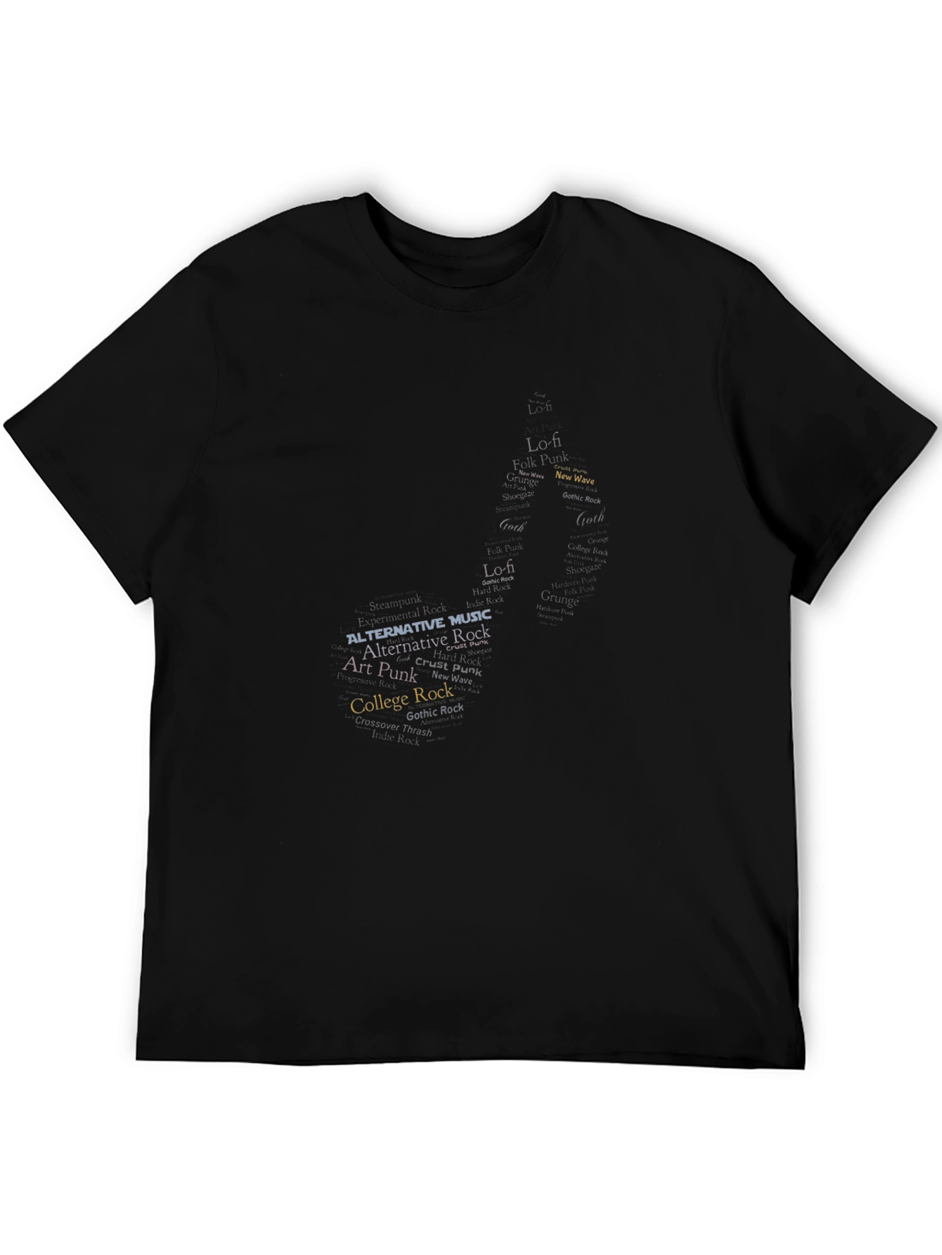 Music Genre Typography T-Shirt