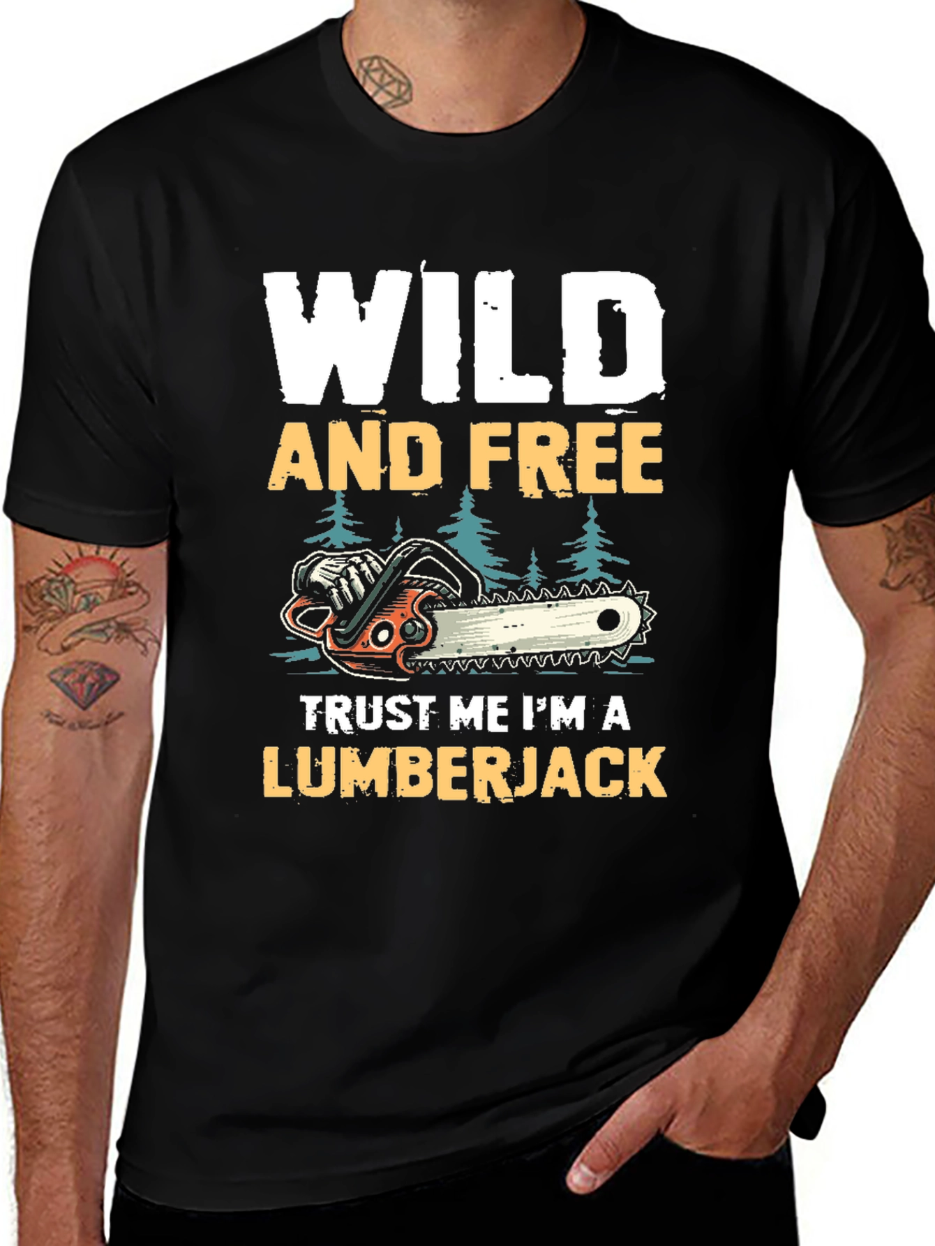 Wild and Free Lumberjack T-Shirt
